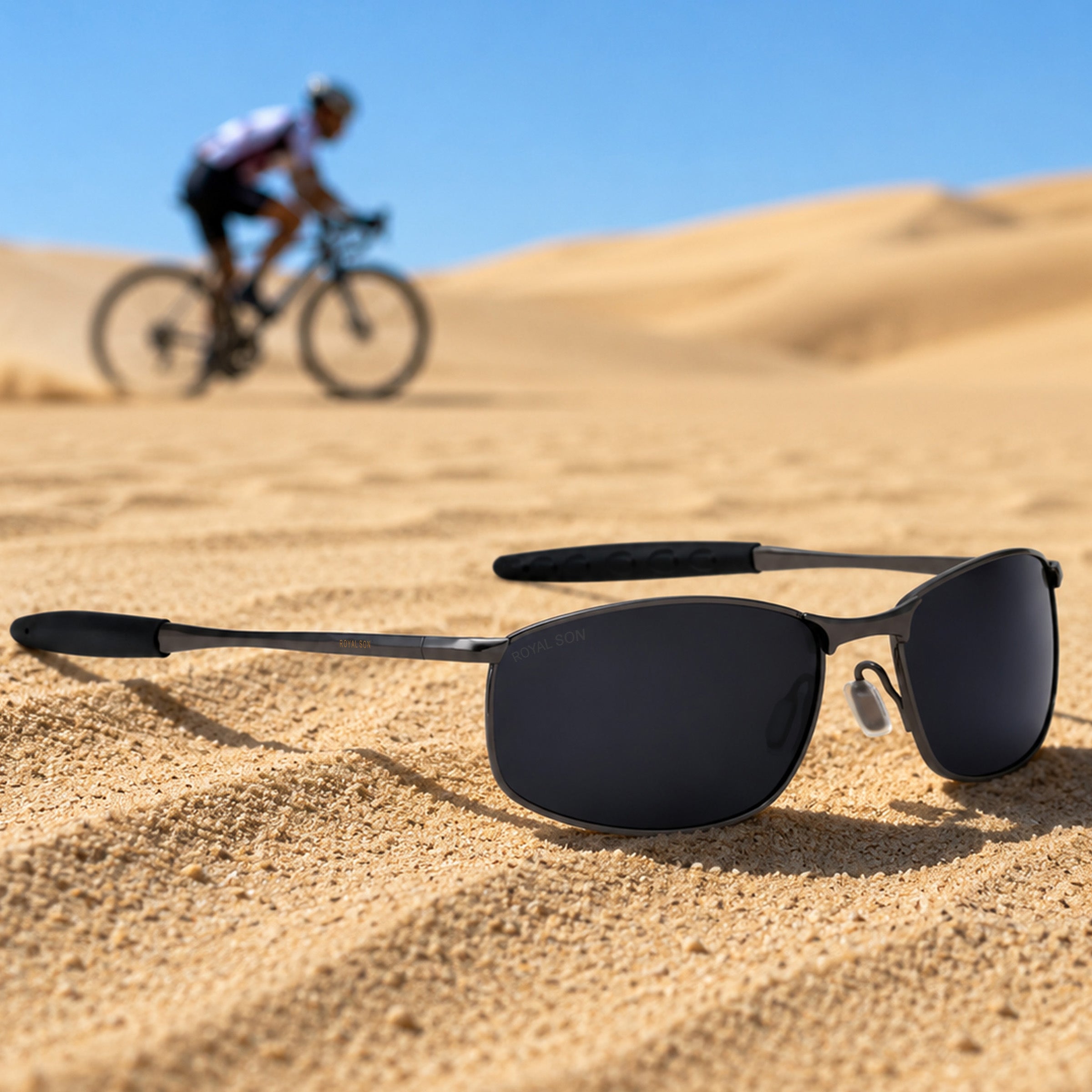 Royal Son Wrap-Around Polarized Men Sunglasses - CHI0083-C2