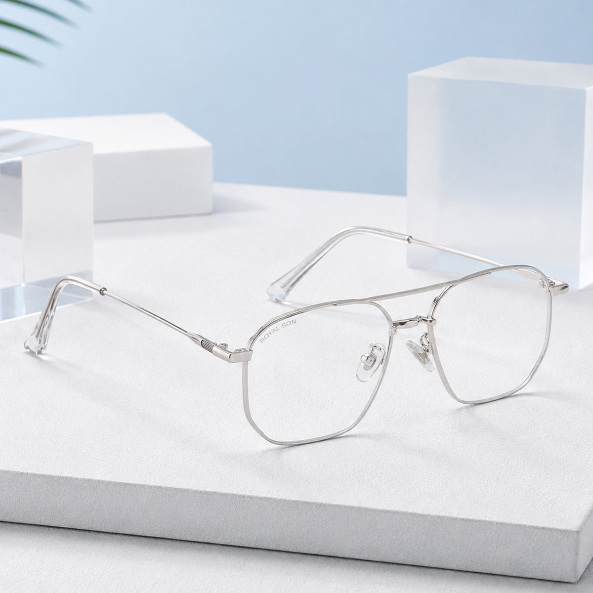 Royal Son Square Blue Ray Cut Men Women Eye Glasses - SF0020-C2