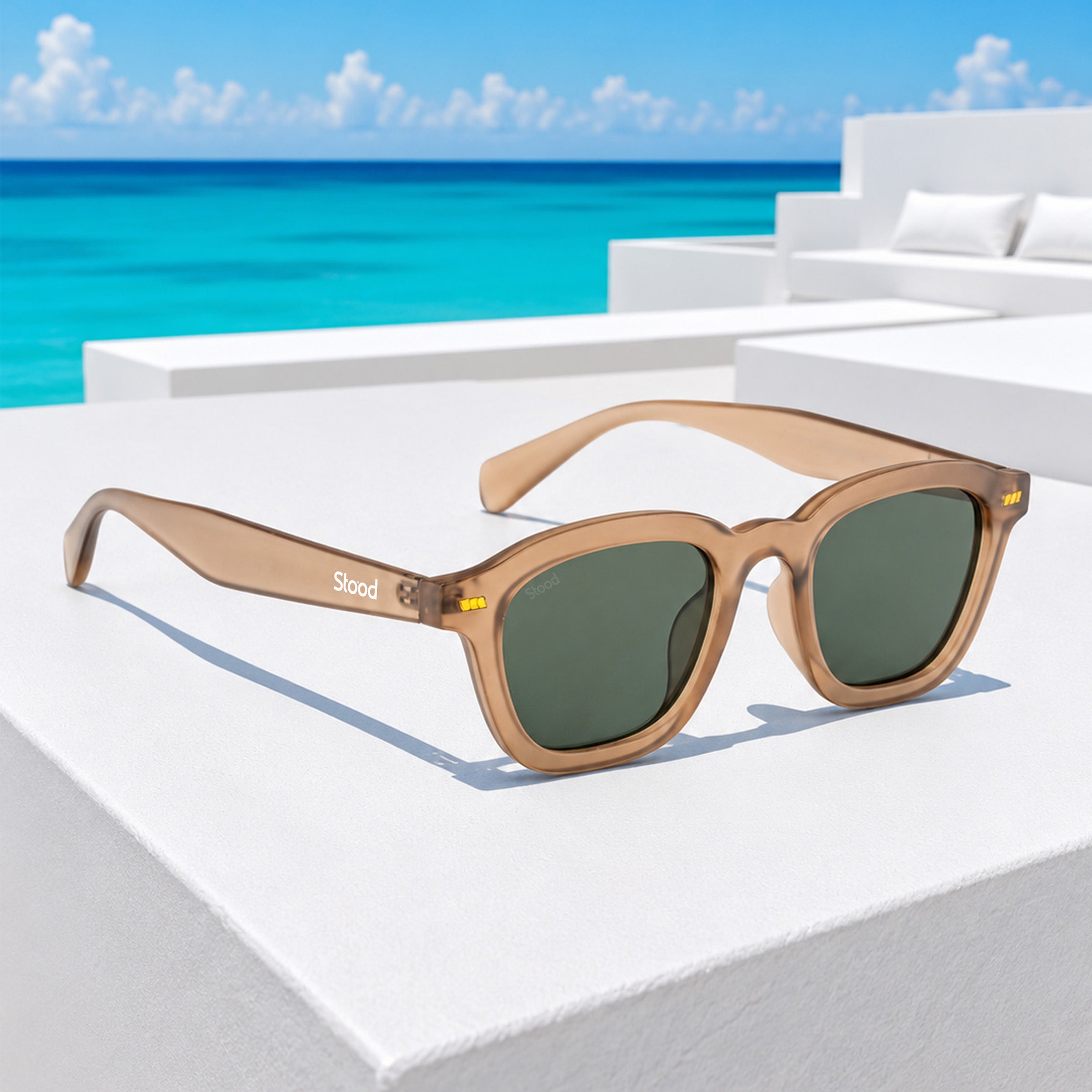 Stood Square Green UV Protection Goggles For Men & Women Sunglasses – SG-STD0016-C4