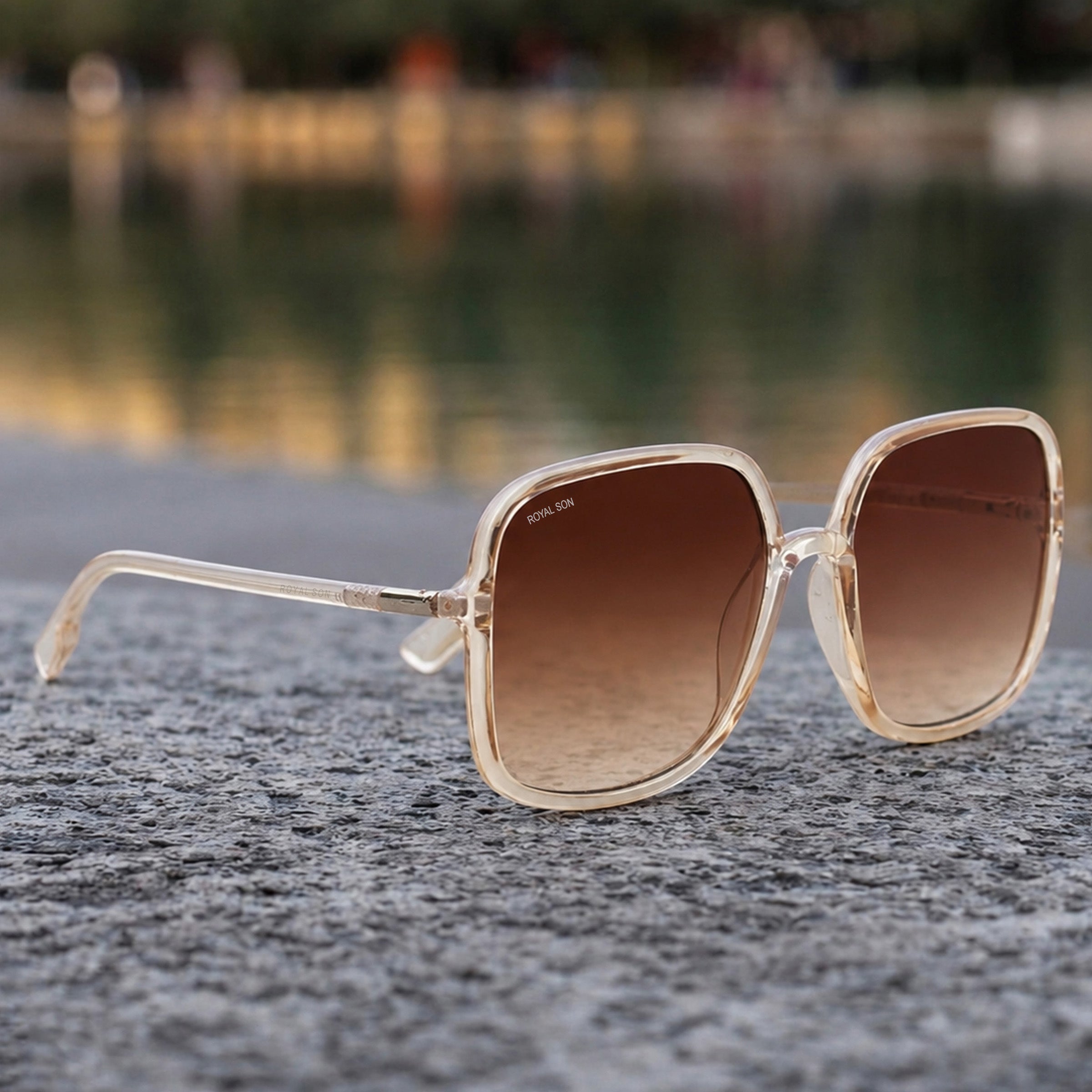 Royal Son Oversized Square UV Protected Women Sunglasses - CHI0096-C2