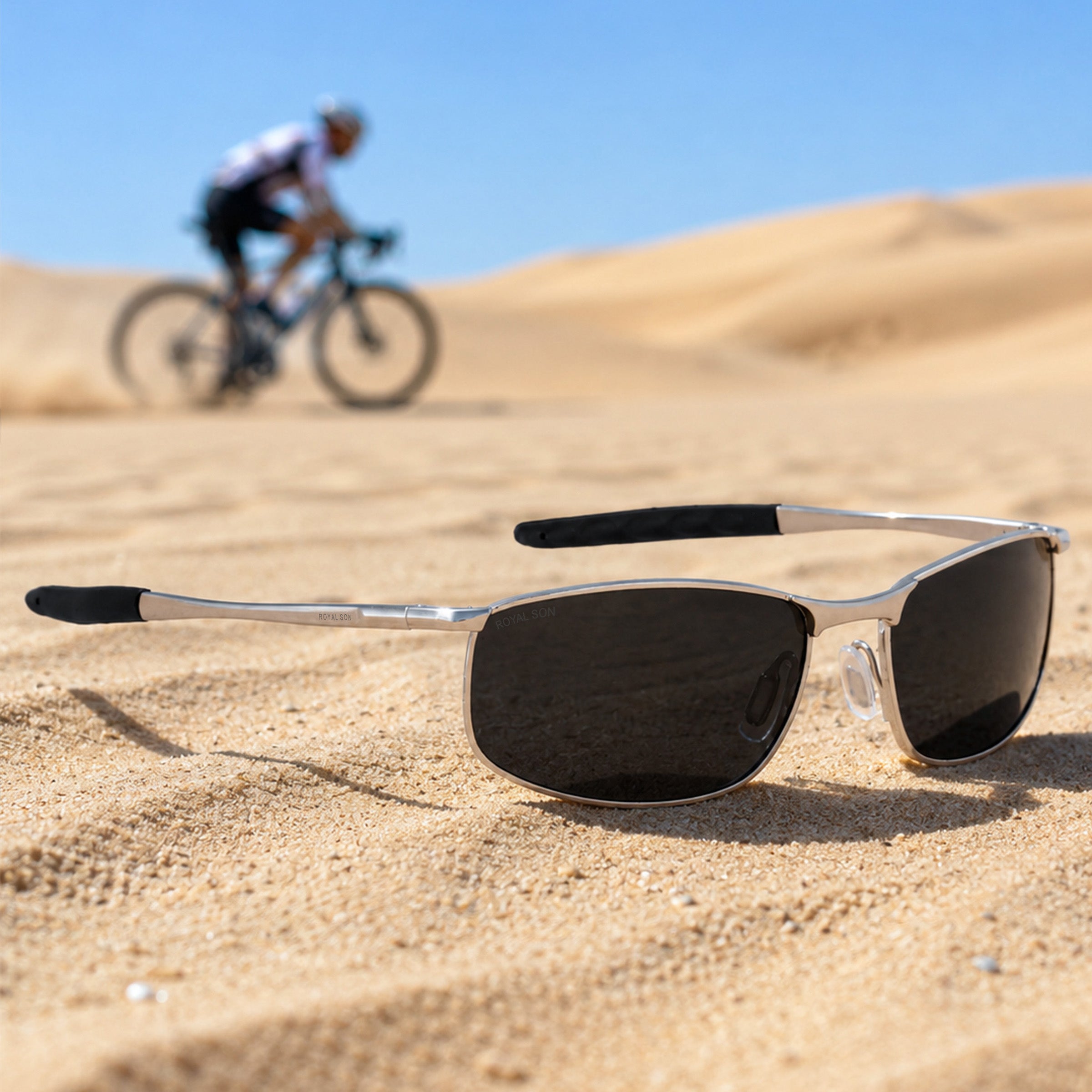 Royal Son Wrap-Around Polarized Men Sunglasses - CHI0083-C1