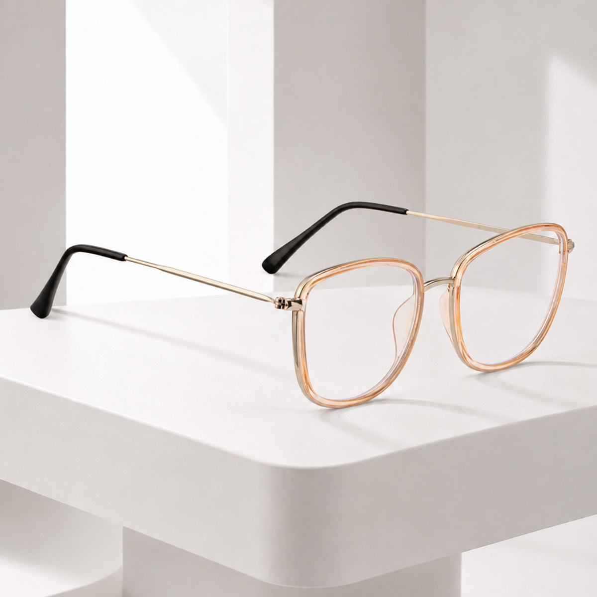 Royal Son Square Blue Ray Cut Men Women Eye Glasses - SF0015-C3