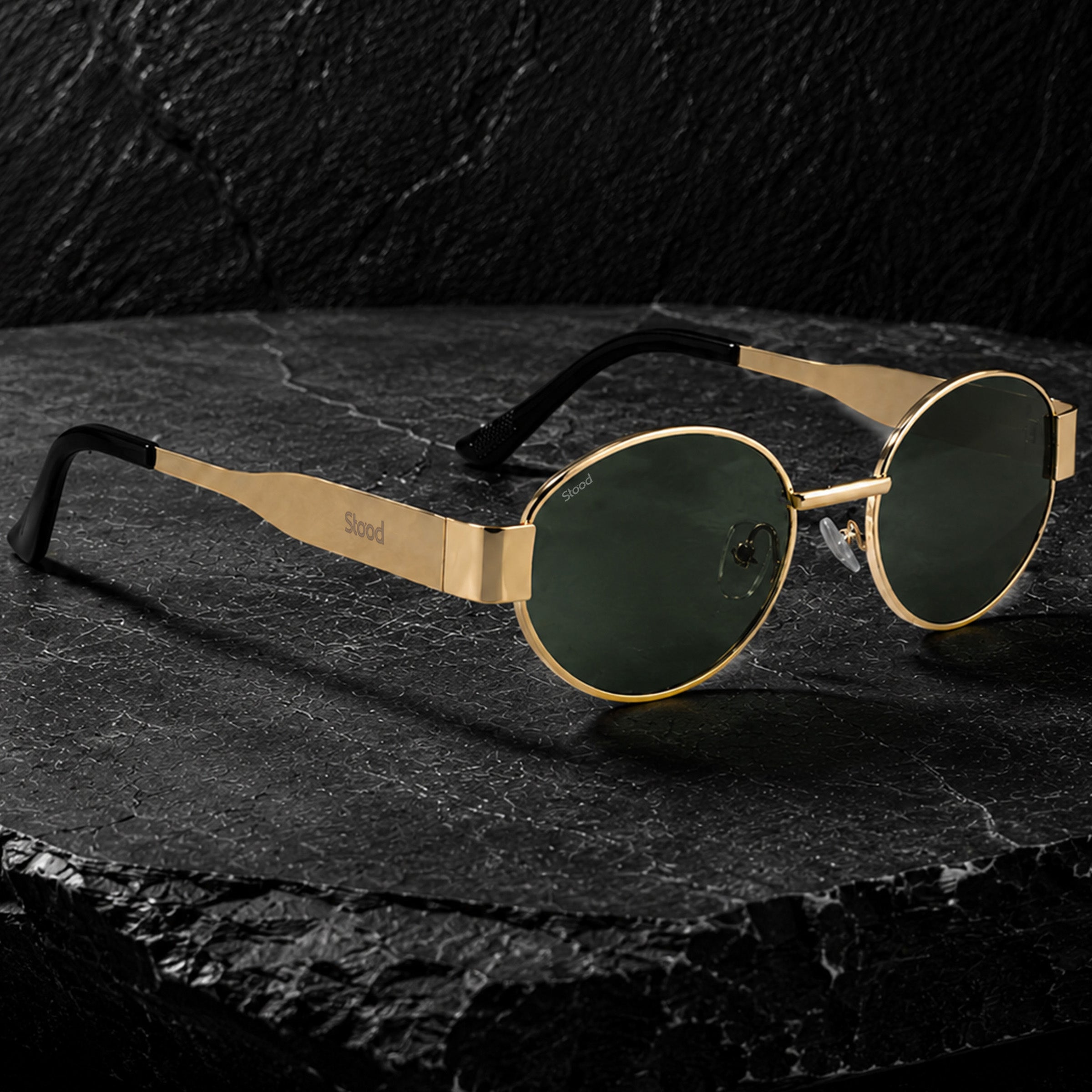 Stood Oval Green UV Protection Goggles For Men & Women Sunglasses – SG-STD0023-C4