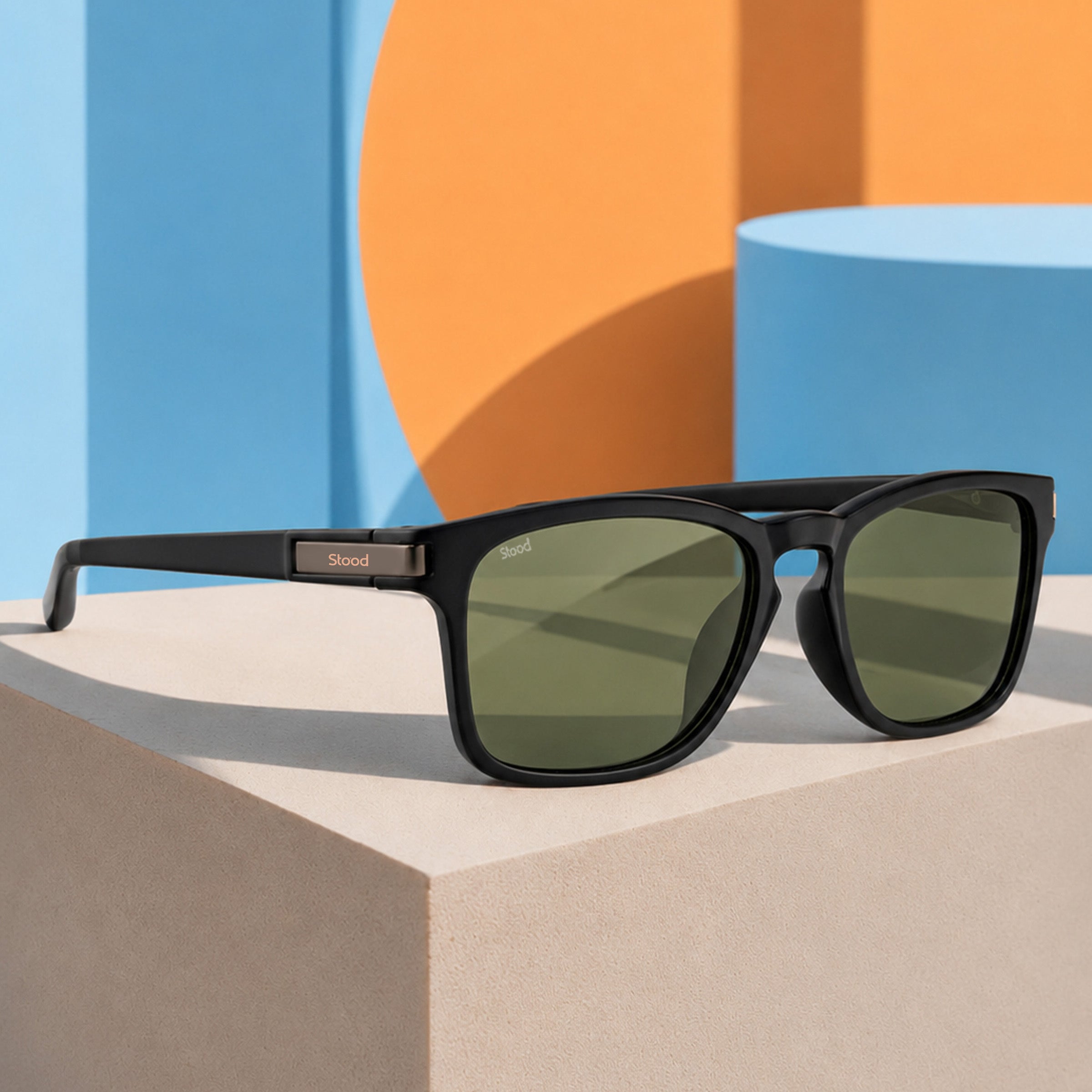 Stood Retro Square Polarized UV Protection Chashma For Men & Women New Style – SG-STD0019-C2