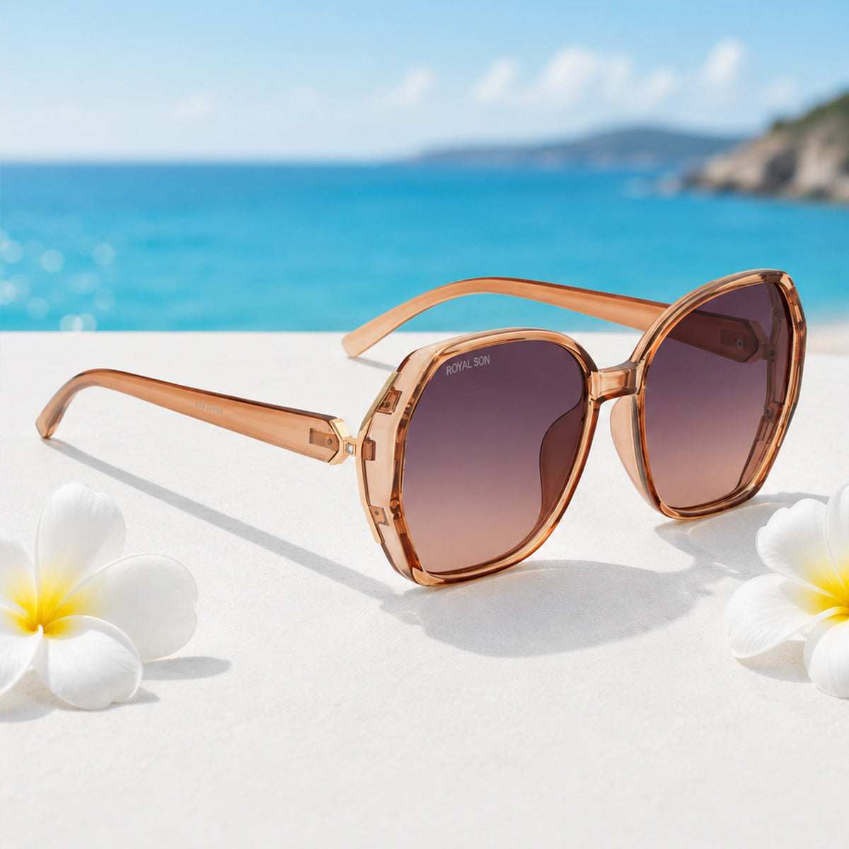 Royal Son Oversized Butterfly UV Protected Women Sunglasses - CHIWM00114-C3