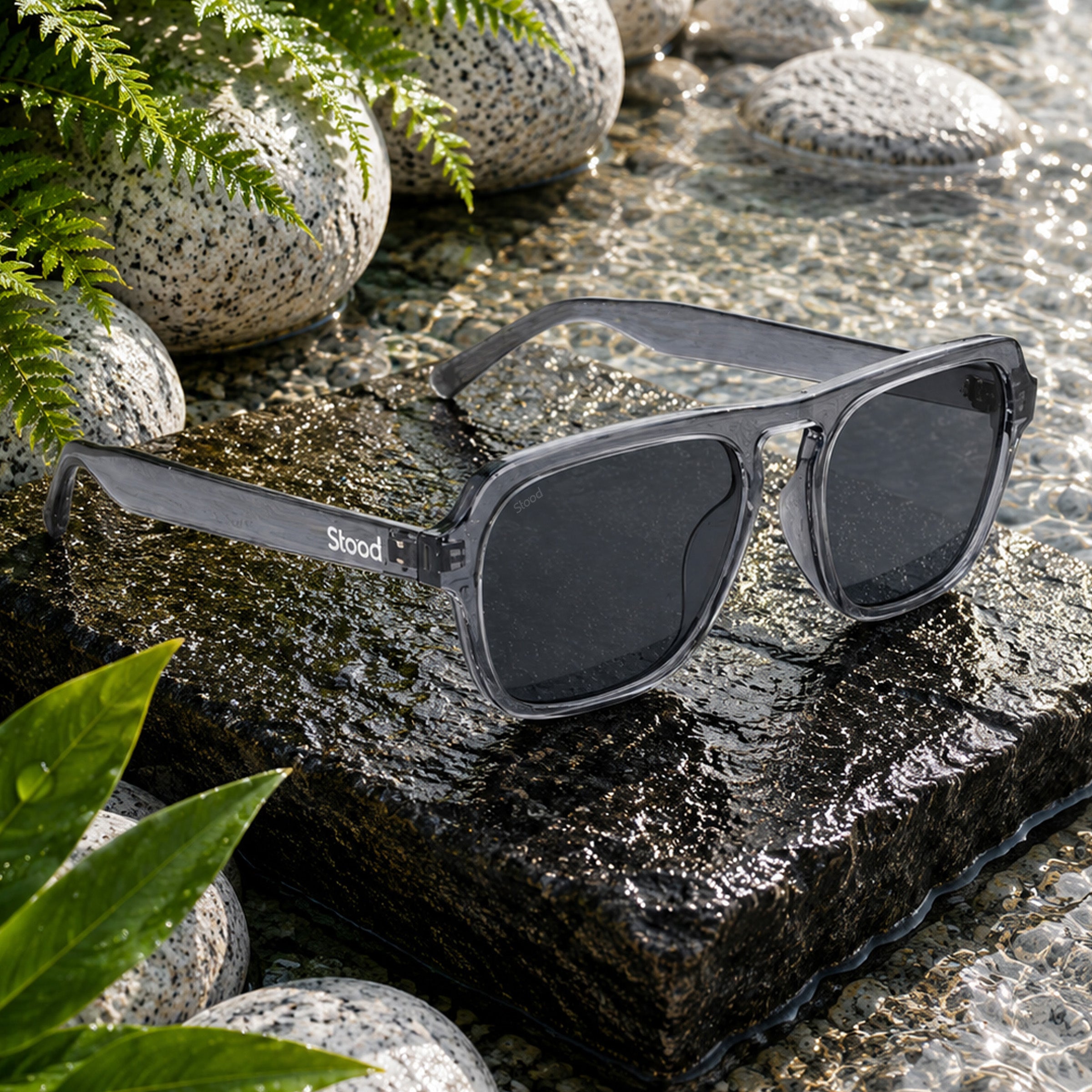 Stood Retro Square Black UV Protection Chashma For Men & Women New Style – SG-STD0024-C2