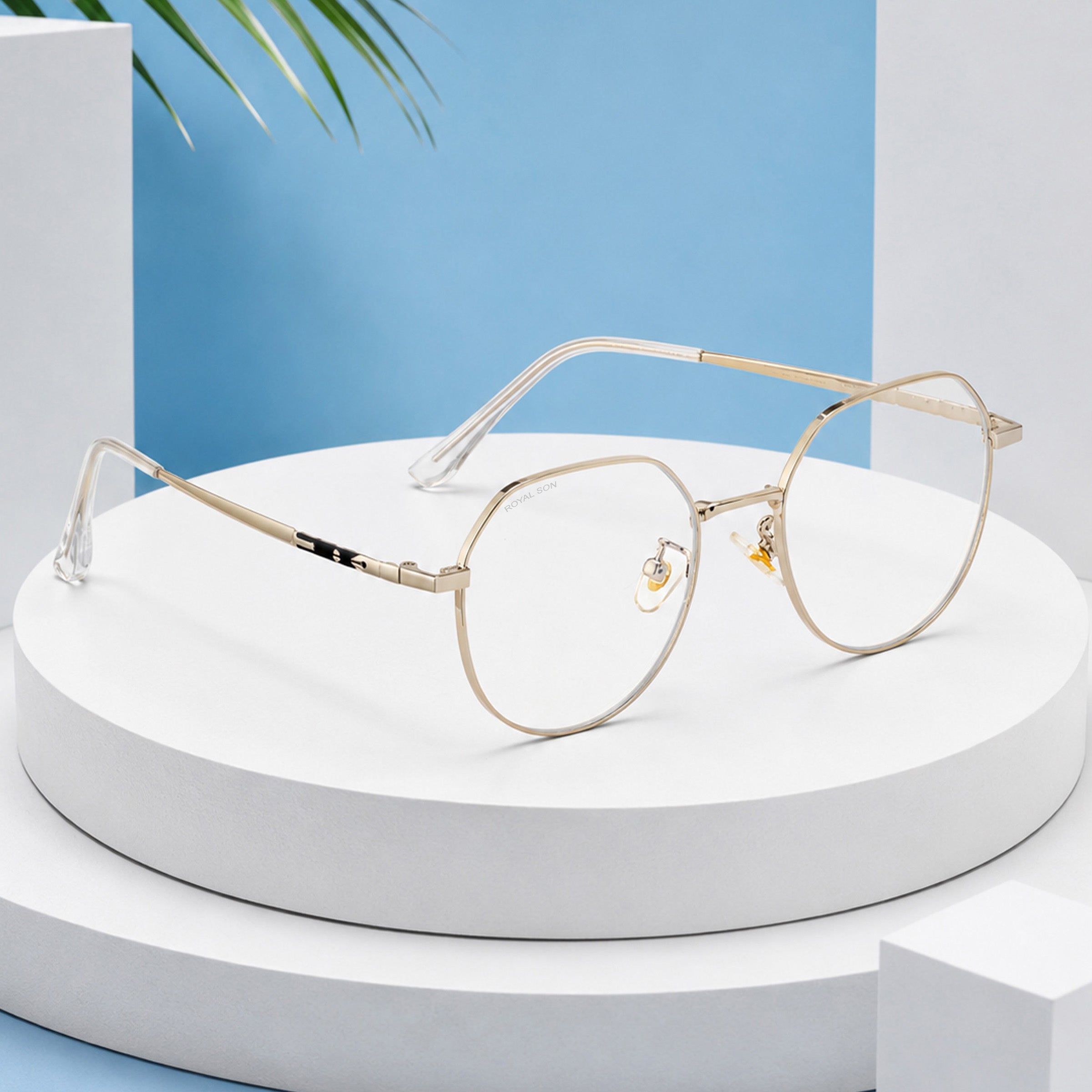 Royal Son Round Blue Ray Cut Men Women Eye Glasses - SF0018-C3