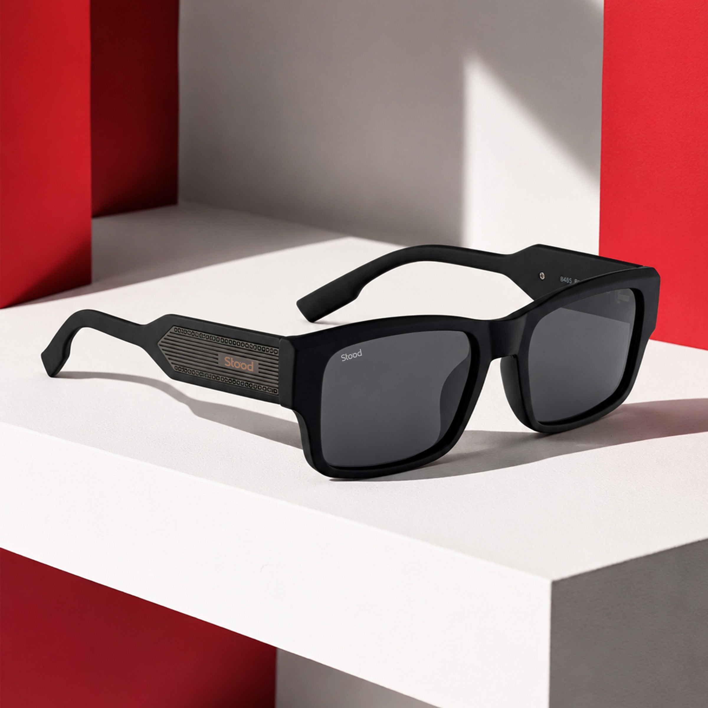 Stood Square Black Polarized UV Protection Sunglasses For Men & Women Stylish – SG-STD0029-C1