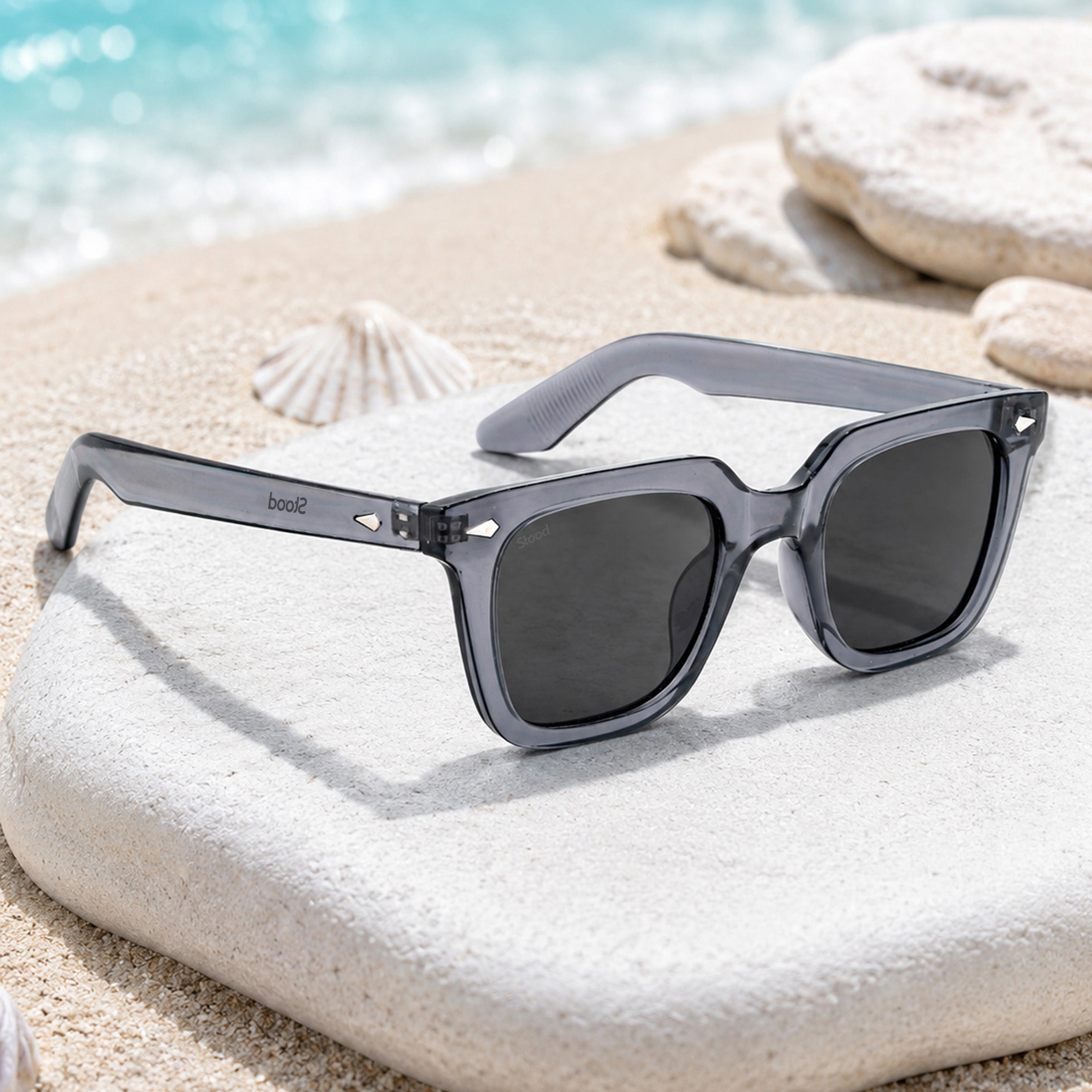 Stood Retro Square Black UV Protection Chashma For Men & Women New Style – SG-STD0013-C2