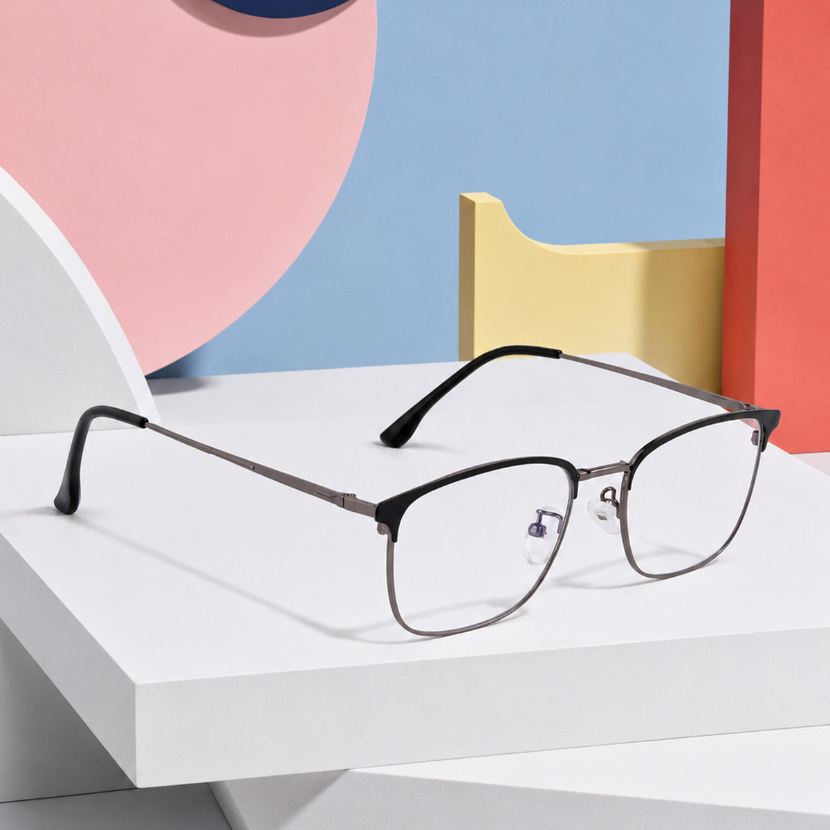 Royal Son Square Black Computer Glasses Blue Light Blocking Spectacles Frames Men Women - SF0087-C1