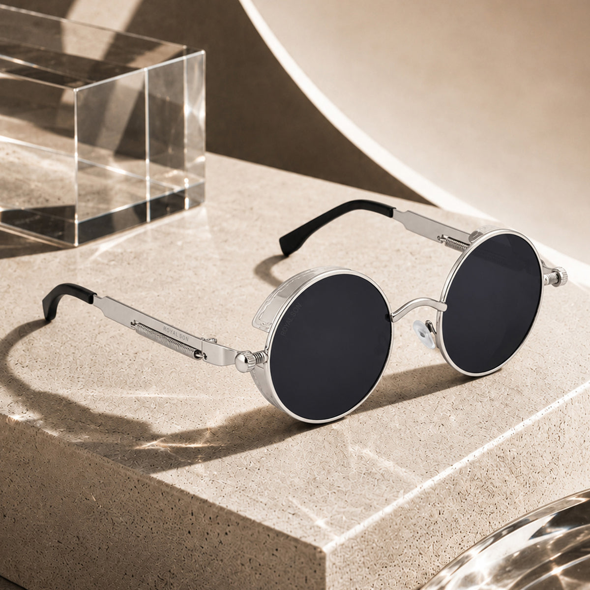 Royal Son Round Polarized Men Women Sunglasses - CHI0084-C1