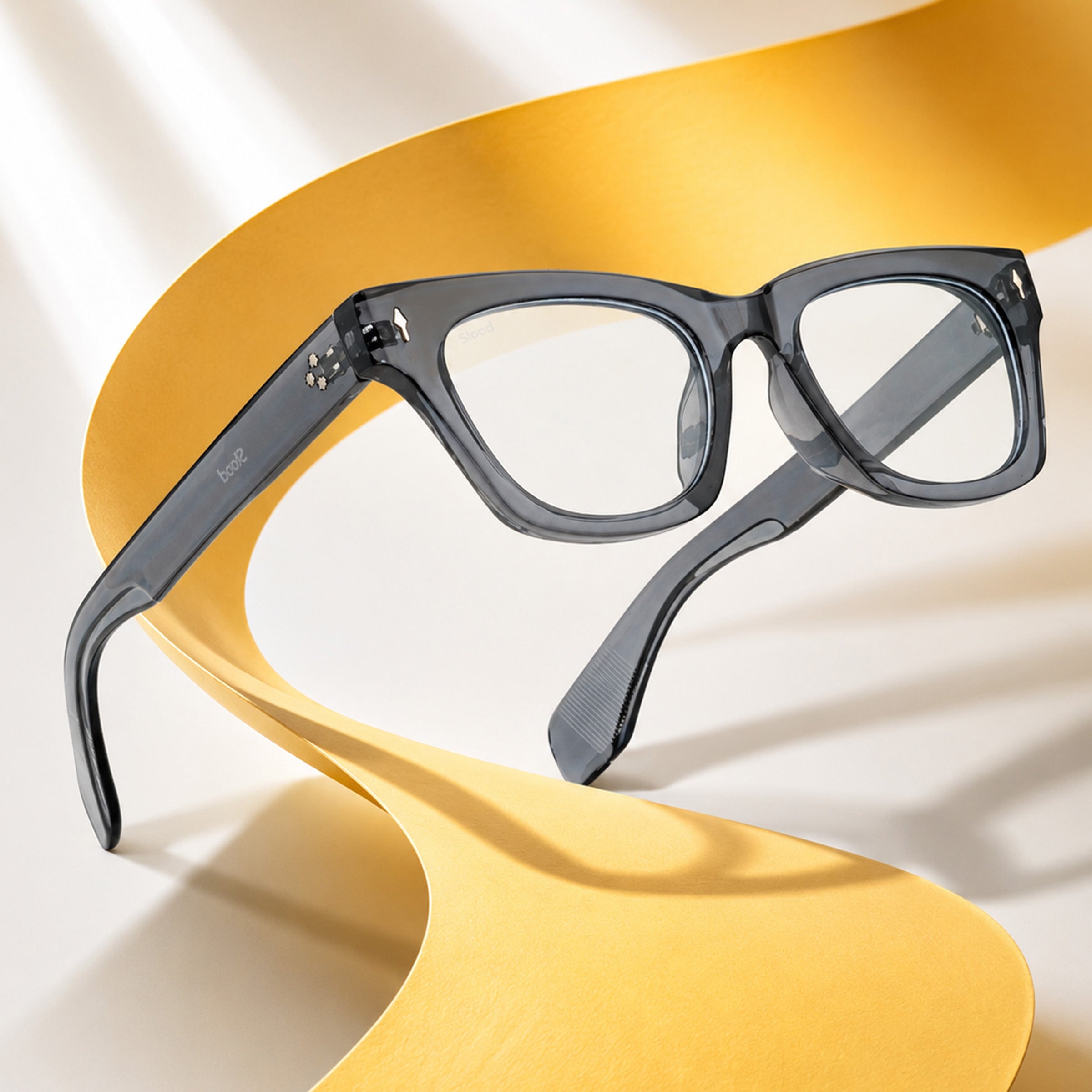 Stood Square Anti Glare Spectacles Frames For Men & Women – SF-STD0027-C2