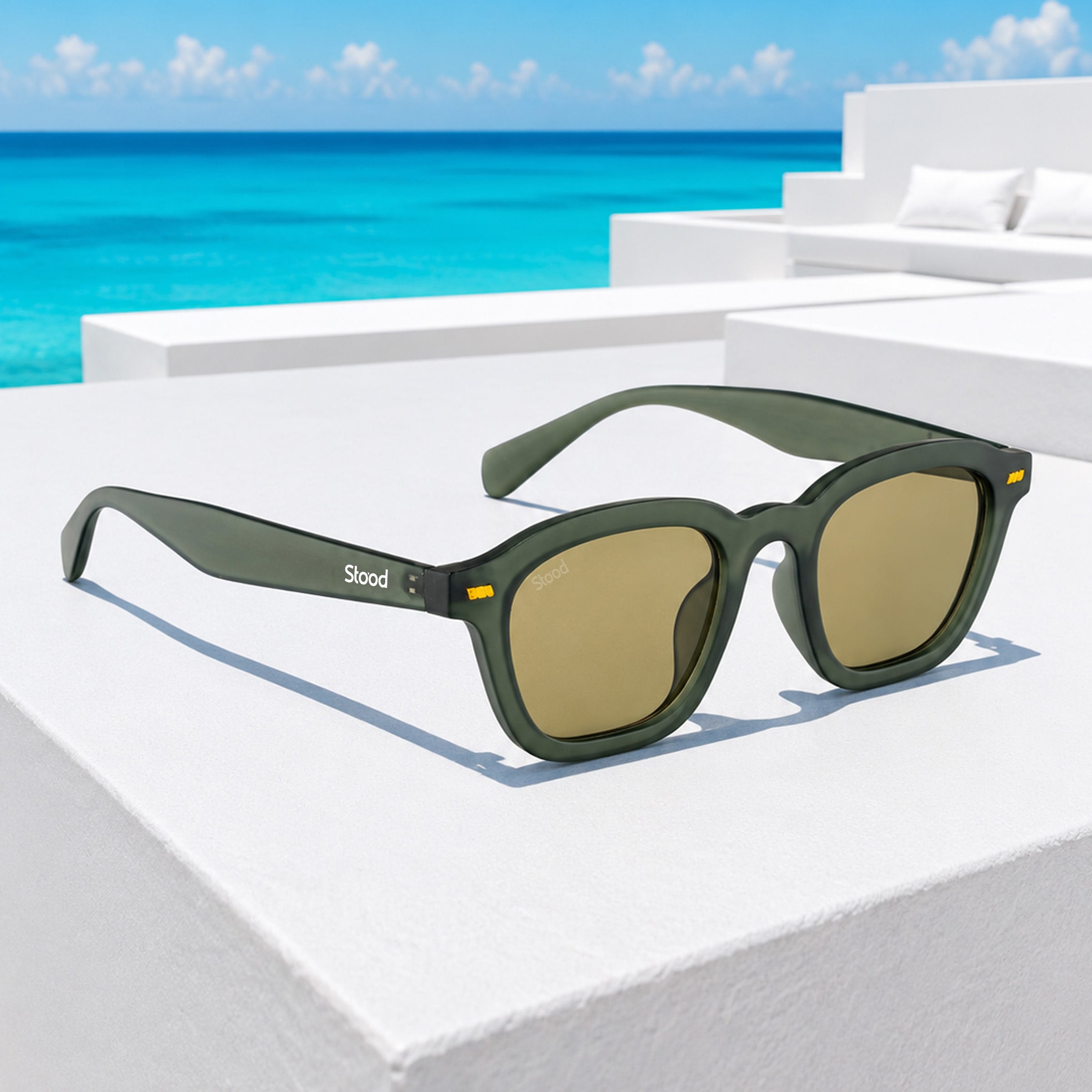 Stood Square Green UV Protection Sunglasses For Men & Women Stylish – SG-STD0016-C5
