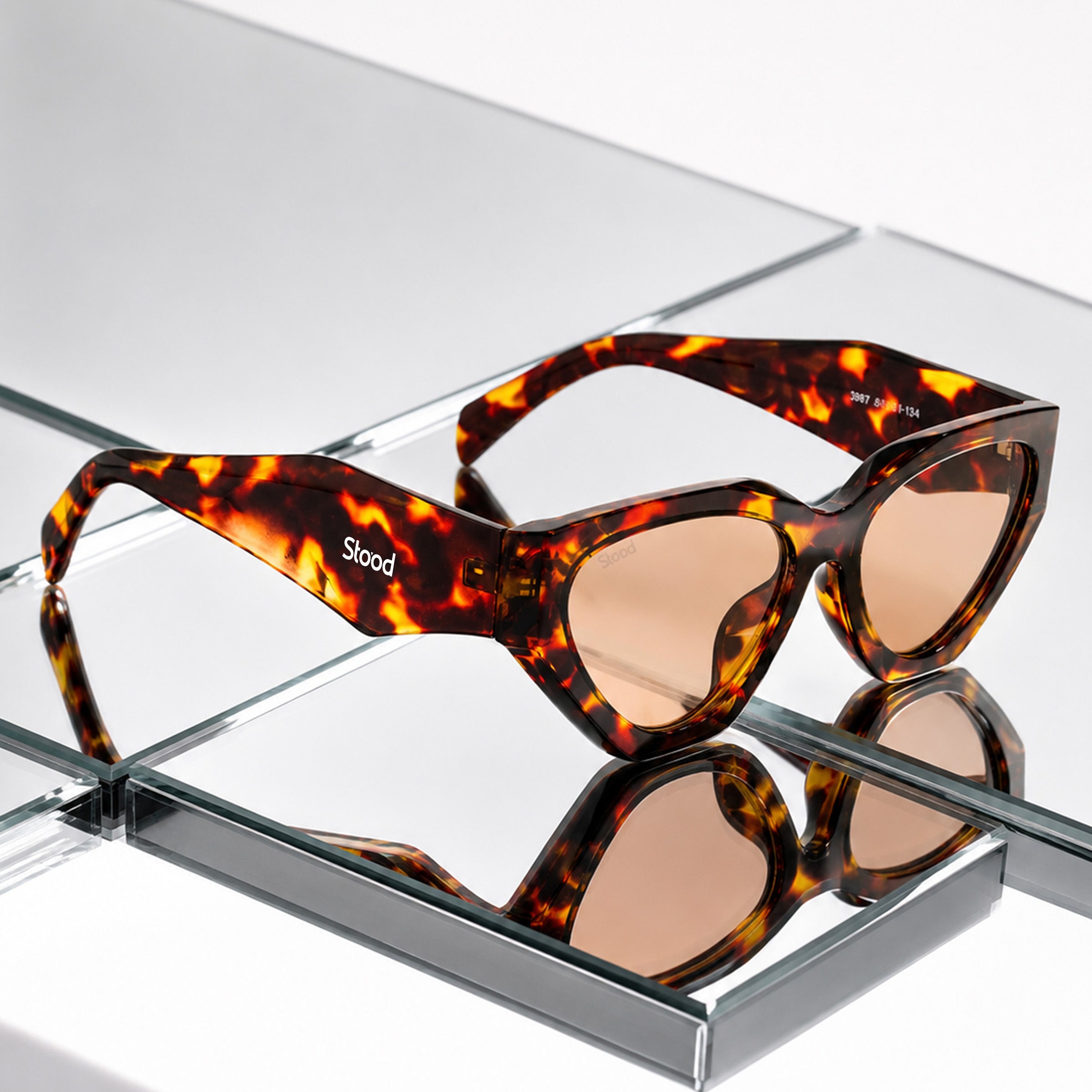 Stood Brown Cat-Eye UV Protected Sunglasses For Men & Women - SG-STD0035-C3