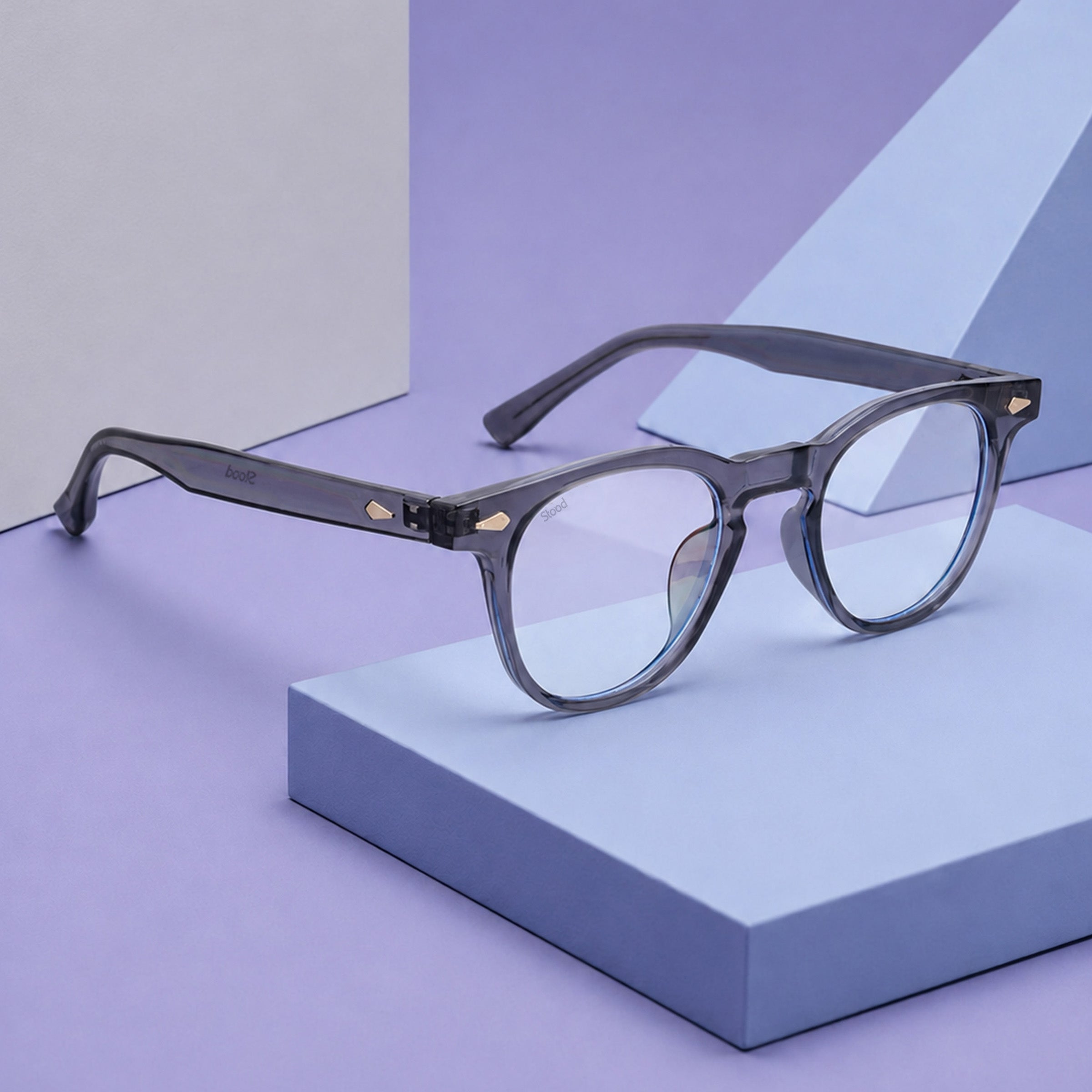 Stood Round Anti Glare Spectacles Frames For Men & Women – SF-STD0026-C2
