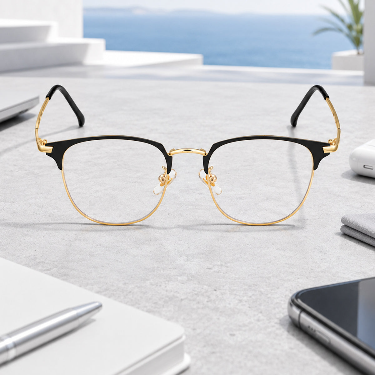 Royal Son Round Blue Ray Cut Men Women Eye Glasses - SF0022-C3