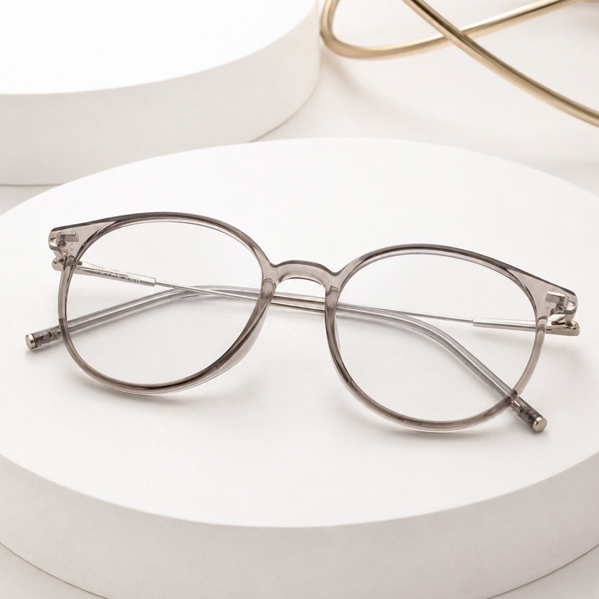 Royal Son Round Grey Blue Light Blocking Spectacles Frames Men Women - SF0089-C1