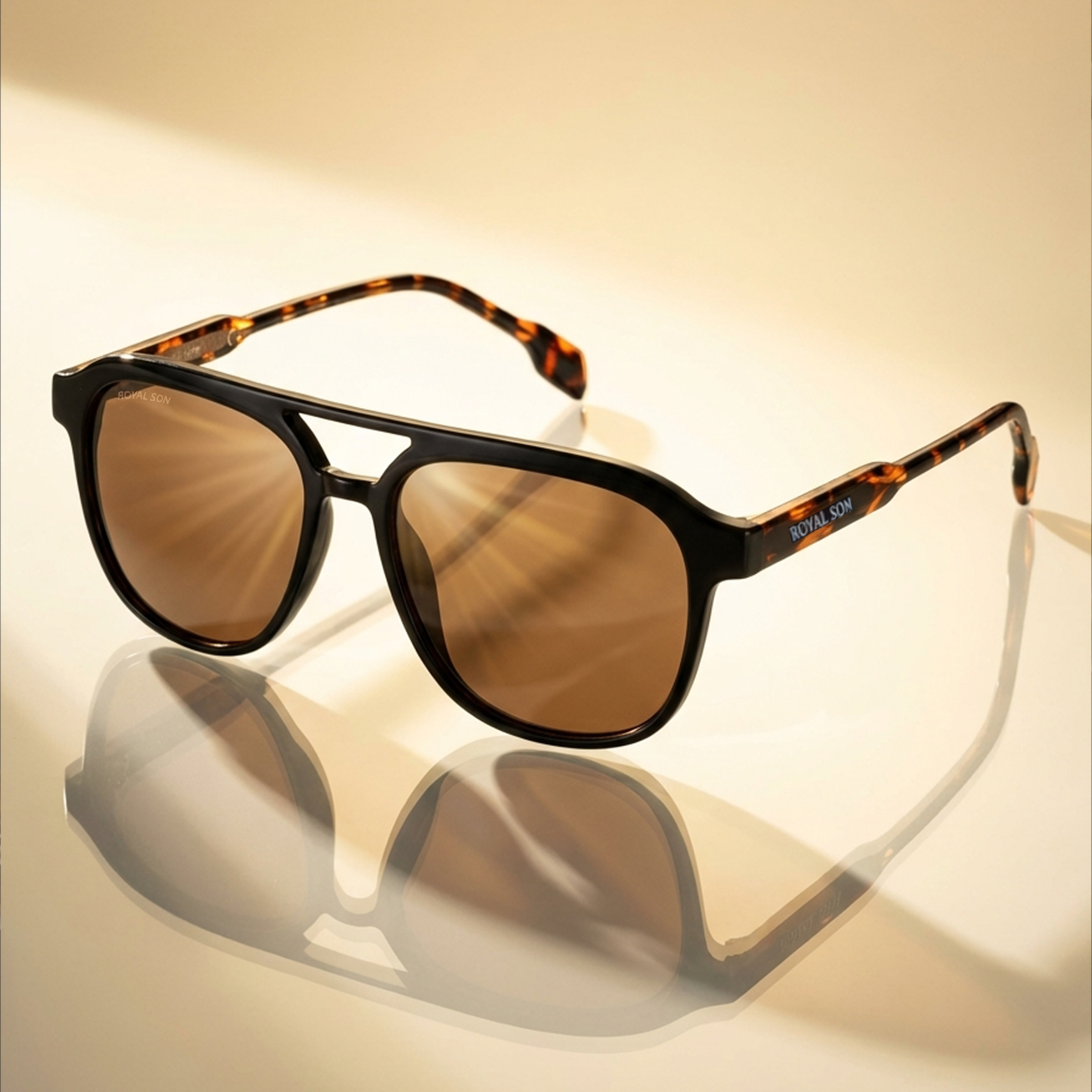 Royal Son Retro Square Polarized UV Protection Goggles For Men & Women Sunglasses – SG-RS9090-C3