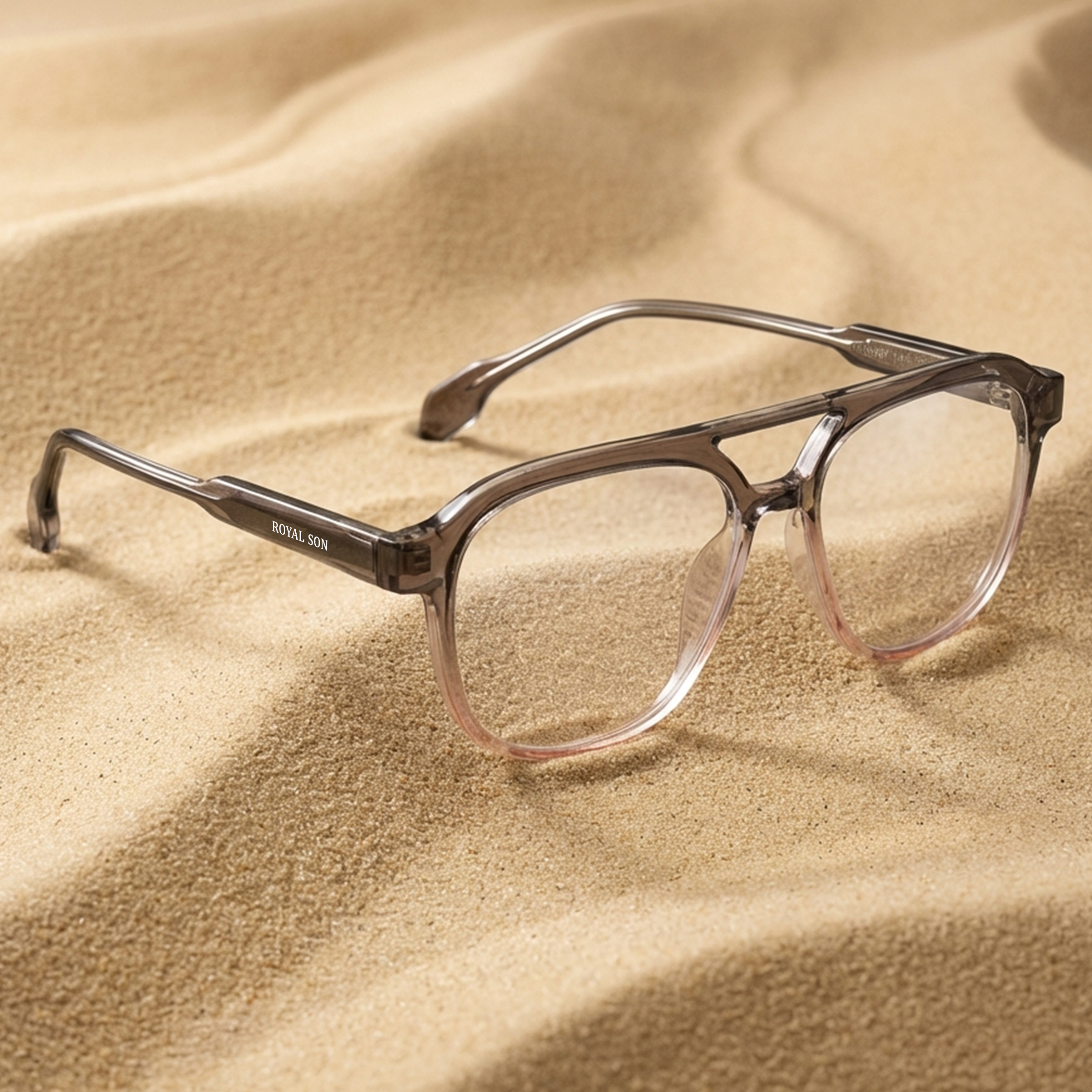 Royal Son Square Anti Glare Spectacles Frames For Men & Women – SF-RS9090-C2