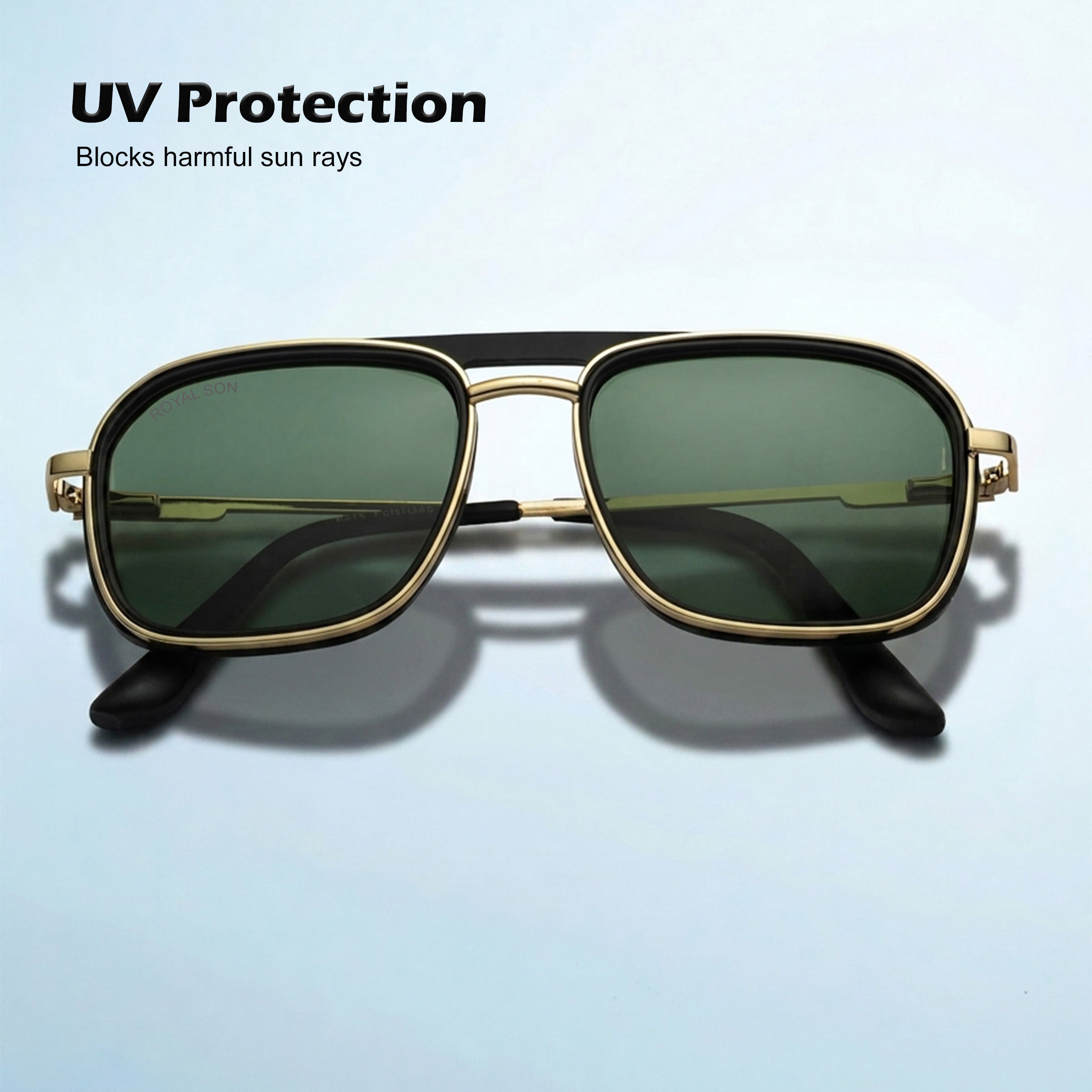 Royal Son Retro Square Polarized UV Protection Goggles For Men & Women Sunglasses – SG-RS1113-C2