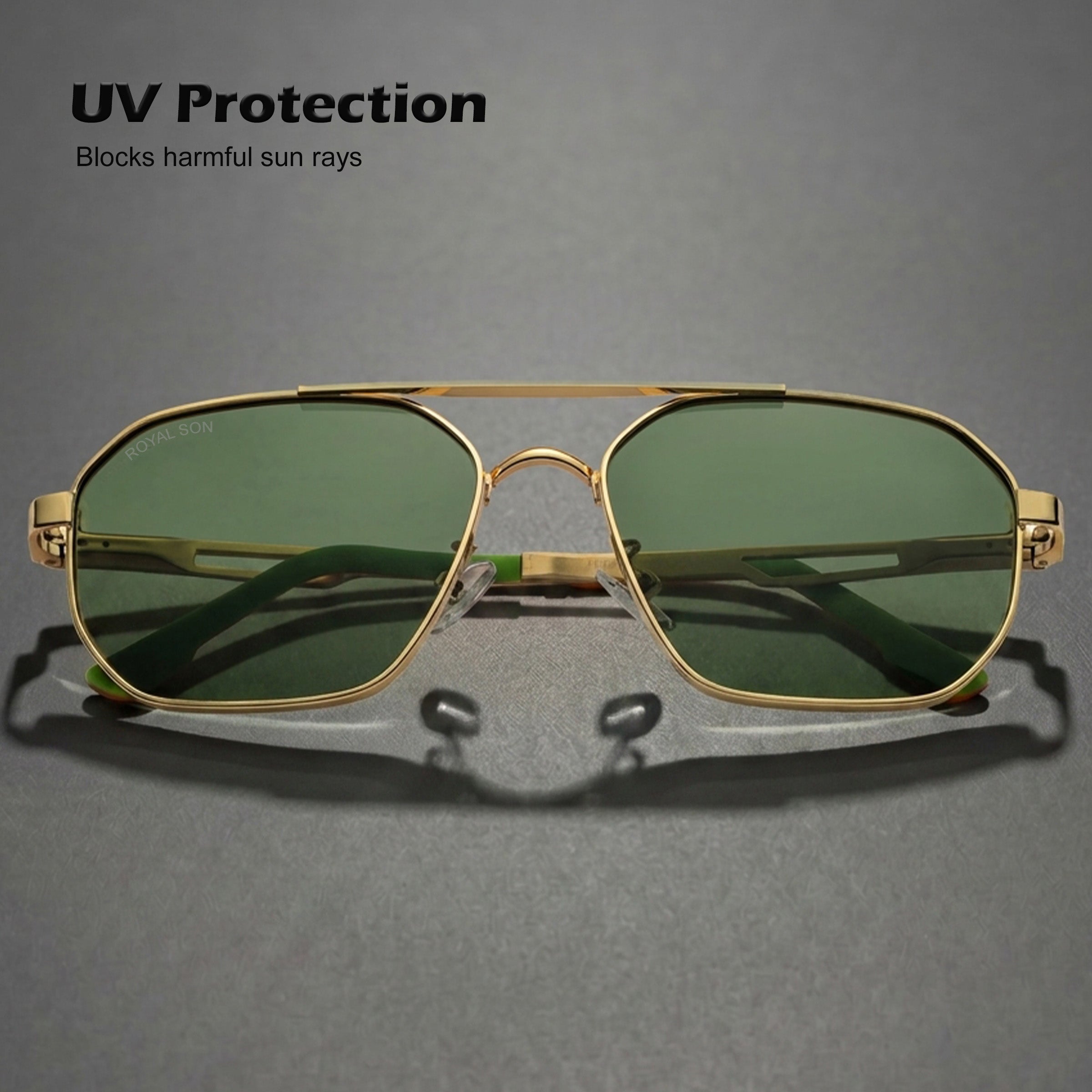Royal Son Retro Square Polarized UV Protection Goggles For Men & Women Sunglasses – SG-RS1114-C3