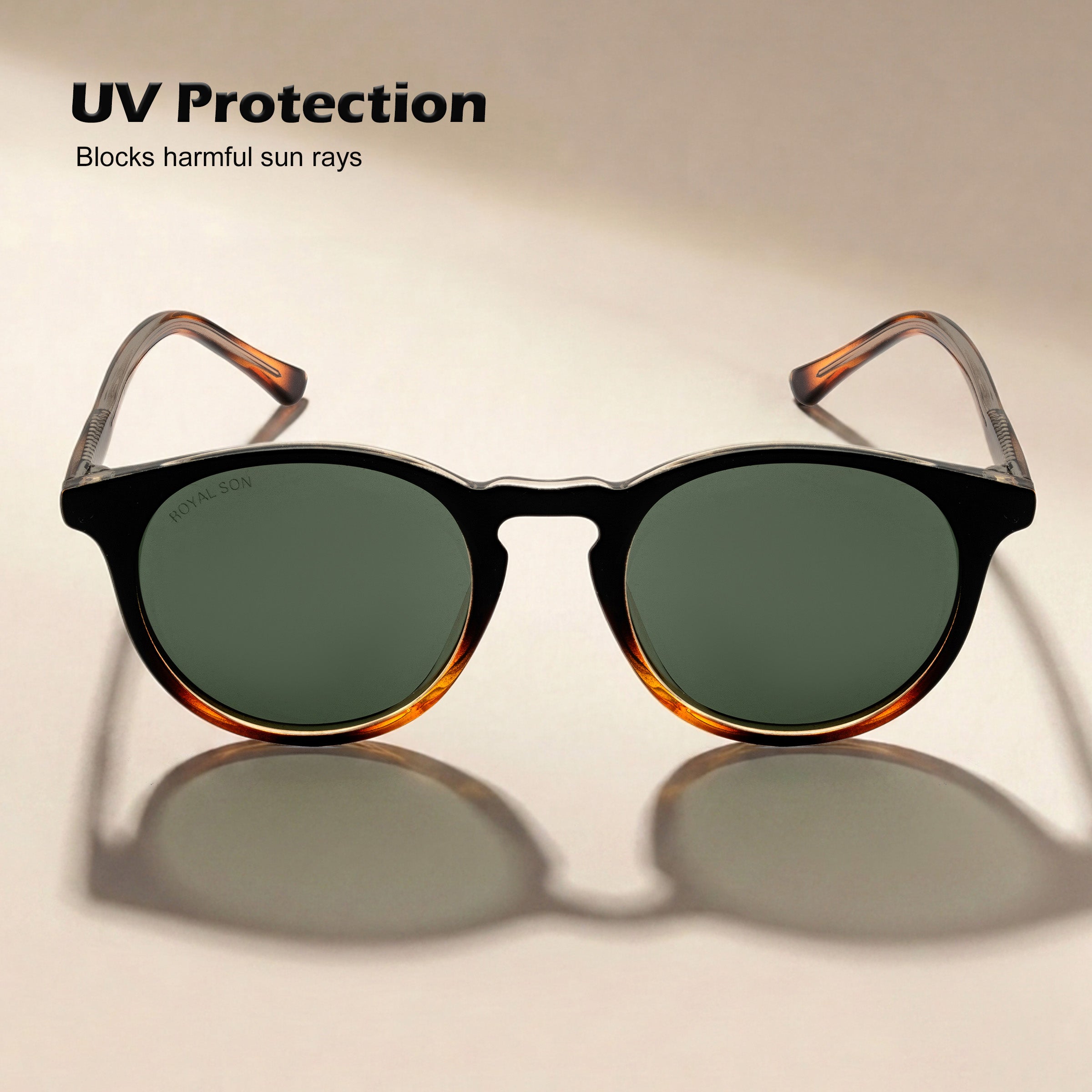 Royal Son Round Polarized UV Protection Goggles For Men & Women Sunglasses – SG-RS1111-C3