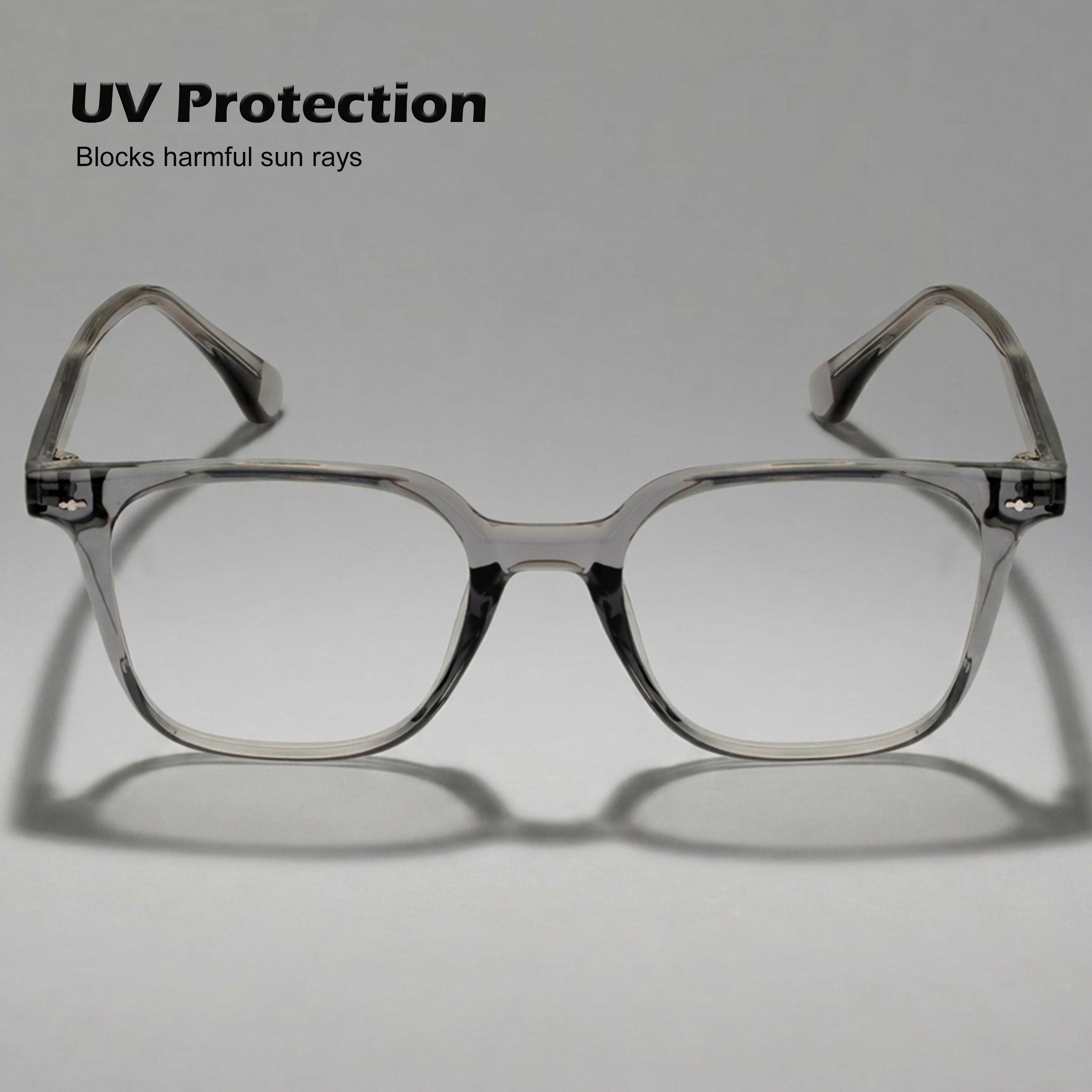 Royal Son Square Anti Glare Spectacles Frames For Men & Women – SF-RS1112-C2