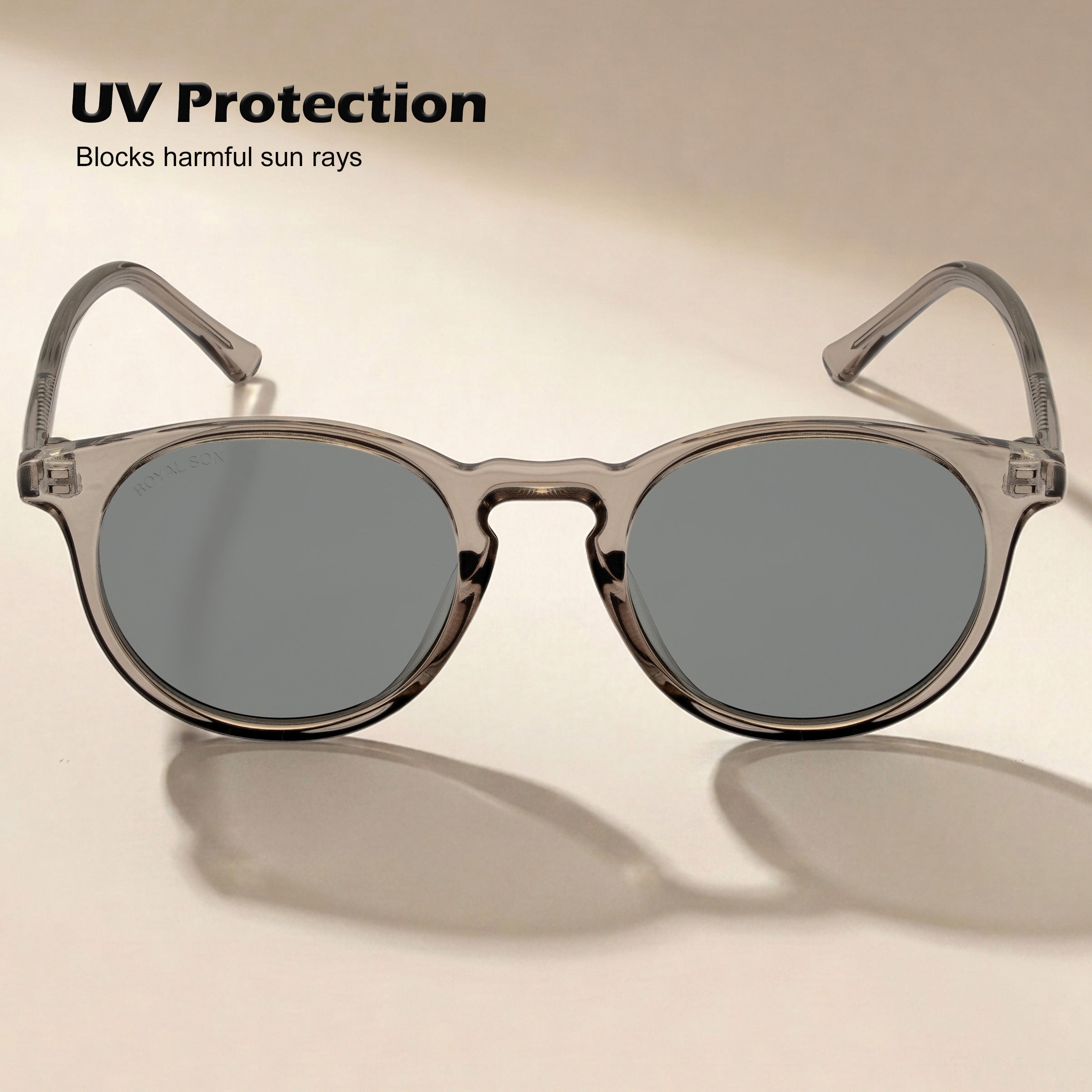 Royal Son Round Polarized UV Protection Chashma For Men & Women New Style – SG-RS1111-C2