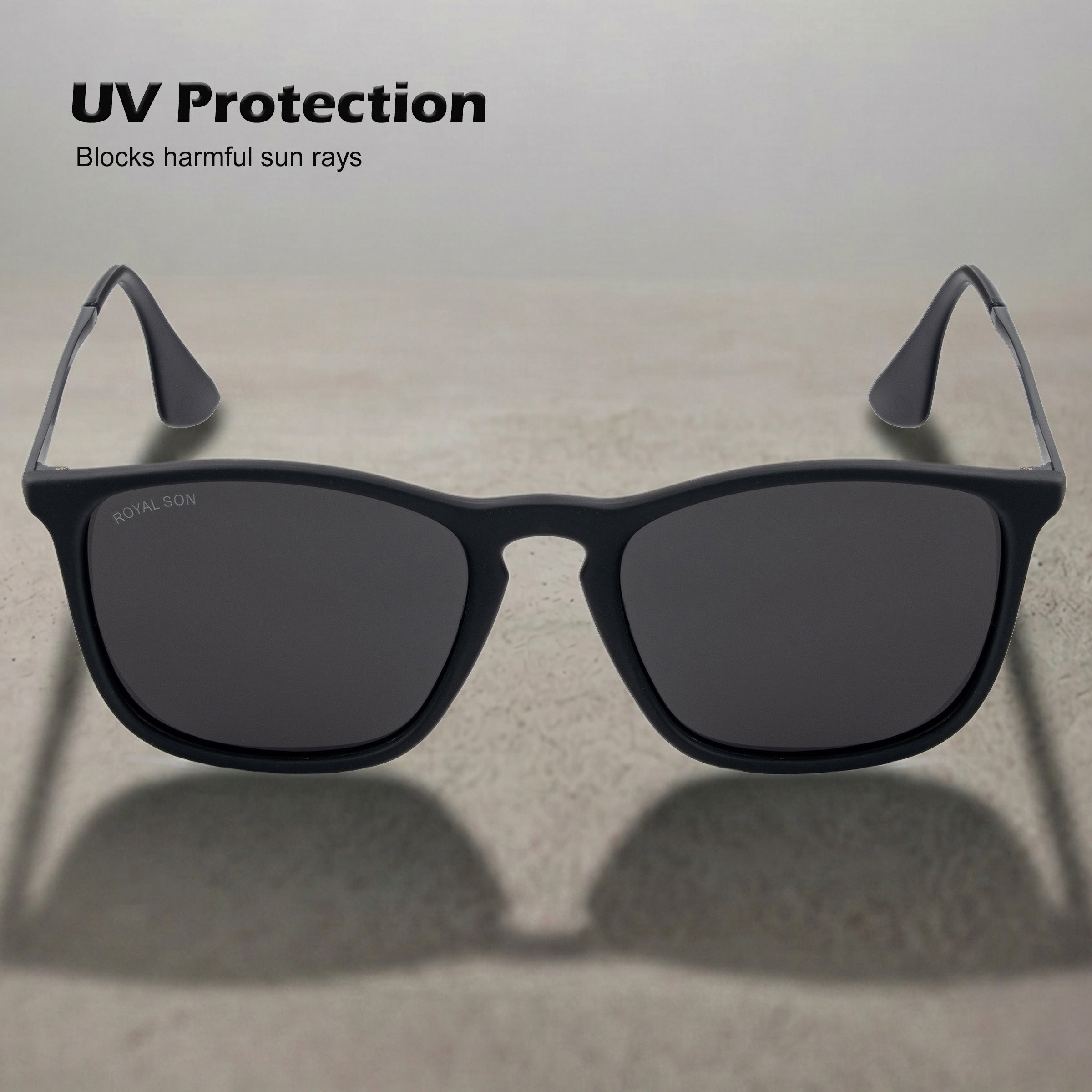 Royal Son Retro Square Polarized UV Protection Sunglasses For Men & Women Stylish –  SG-RS8080-C1