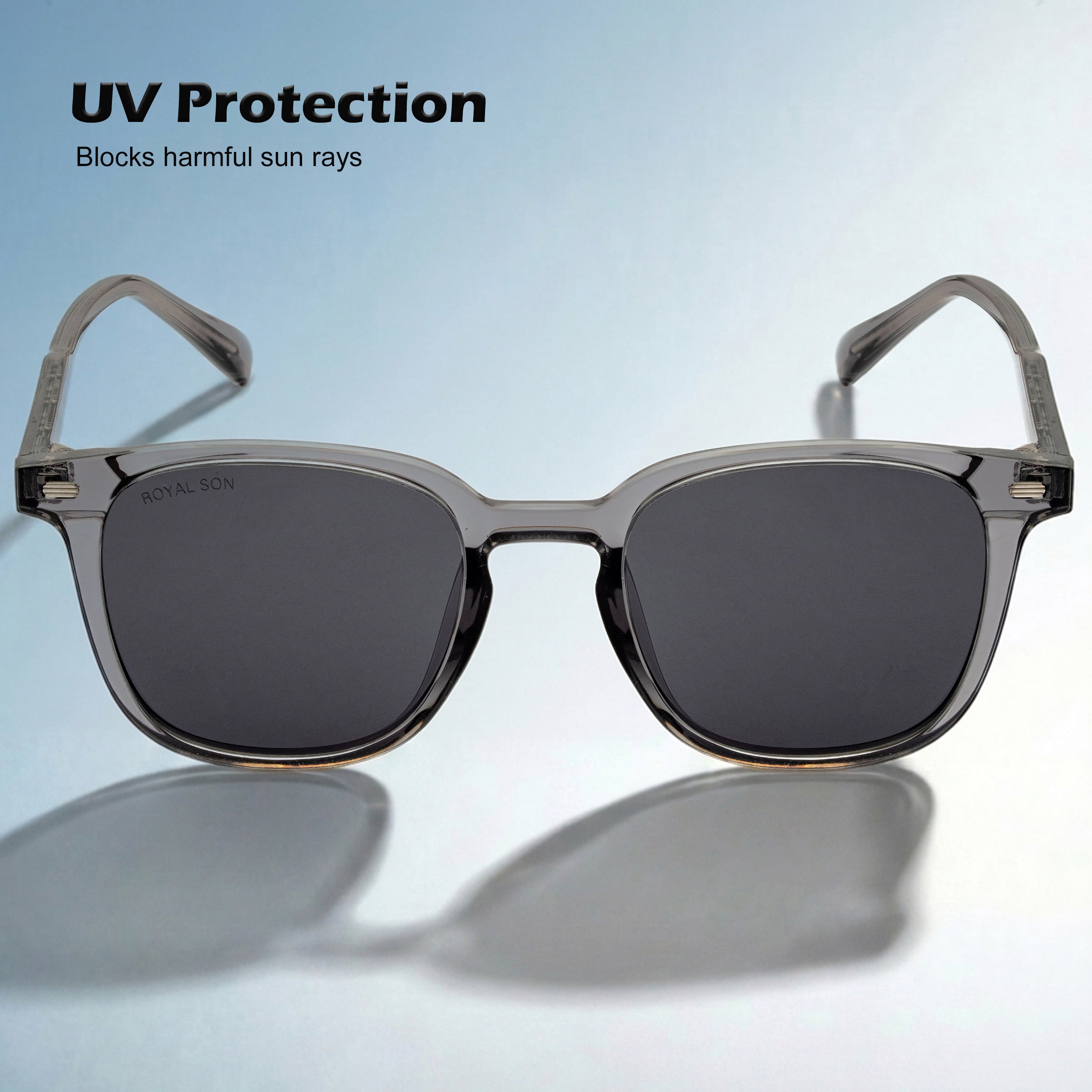 Royal Son Retro Square Polarized UV Protection Goggles For Men & Women Sunglasses – SG-RS1112-C2