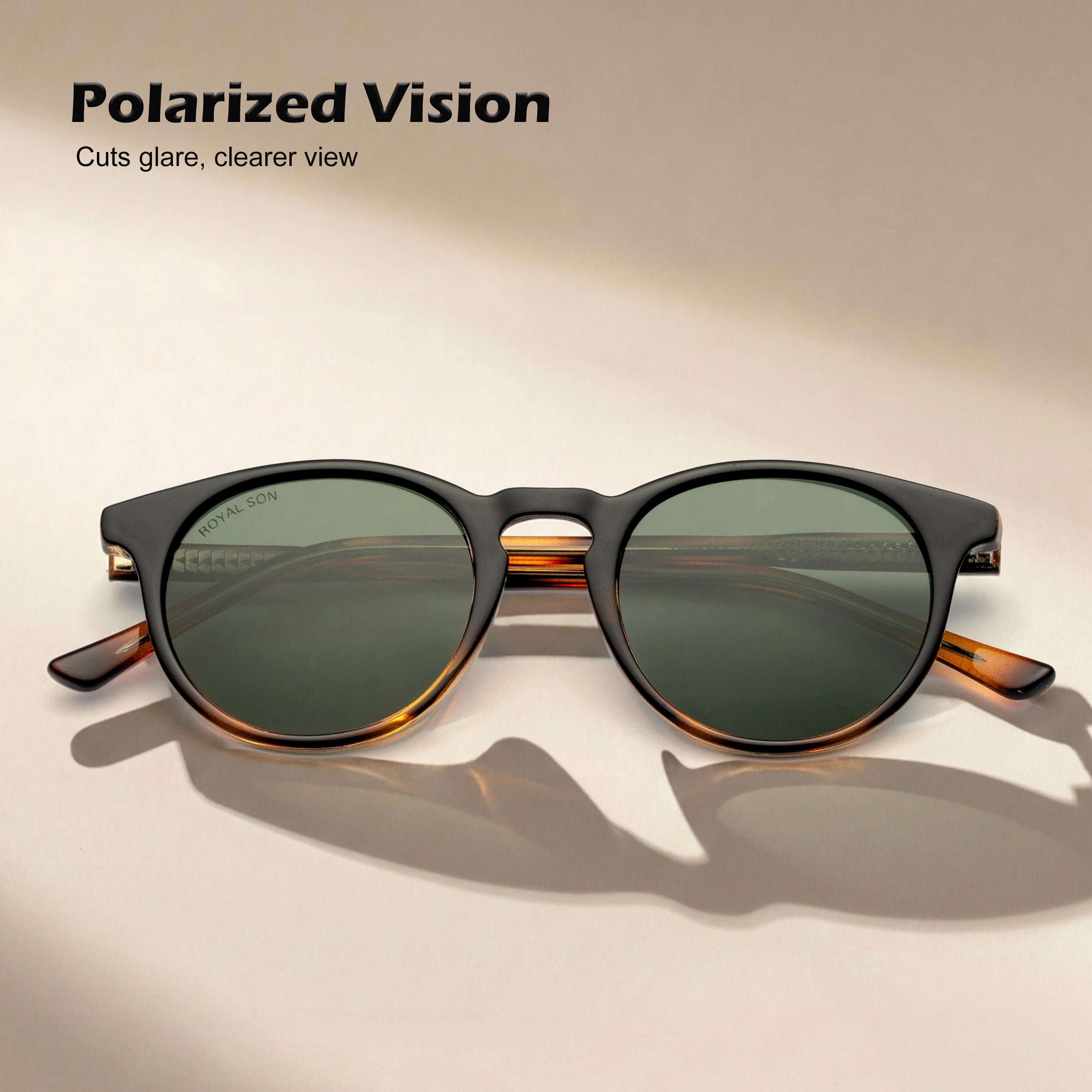 Royal Son Round Polarized UV Protection Goggles For Men & Women Sunglasses – SG-RS1111-C3