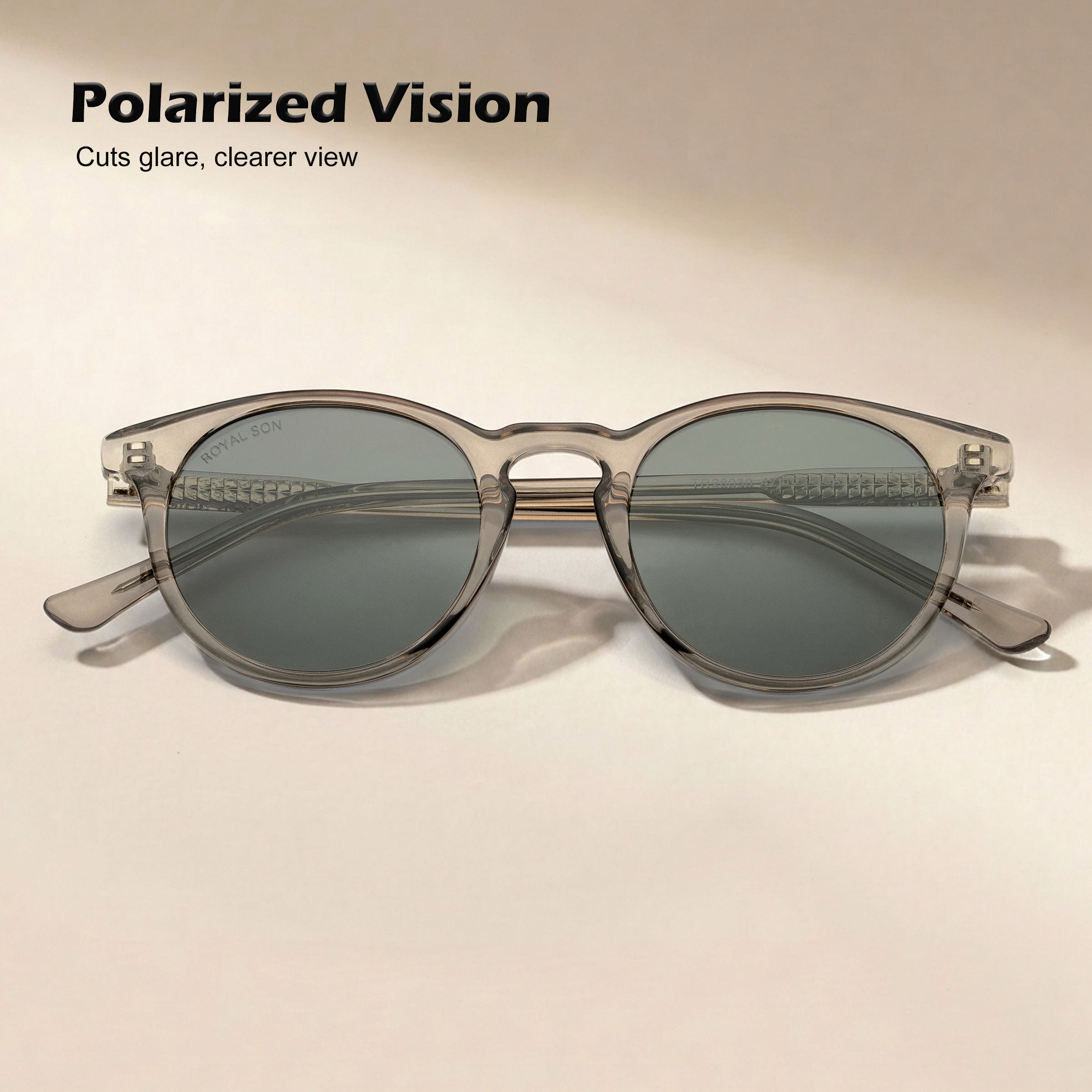 Royal Son Round Polarized UV Protection Chashma For Men & Women New Style – SG-RS1111-C2