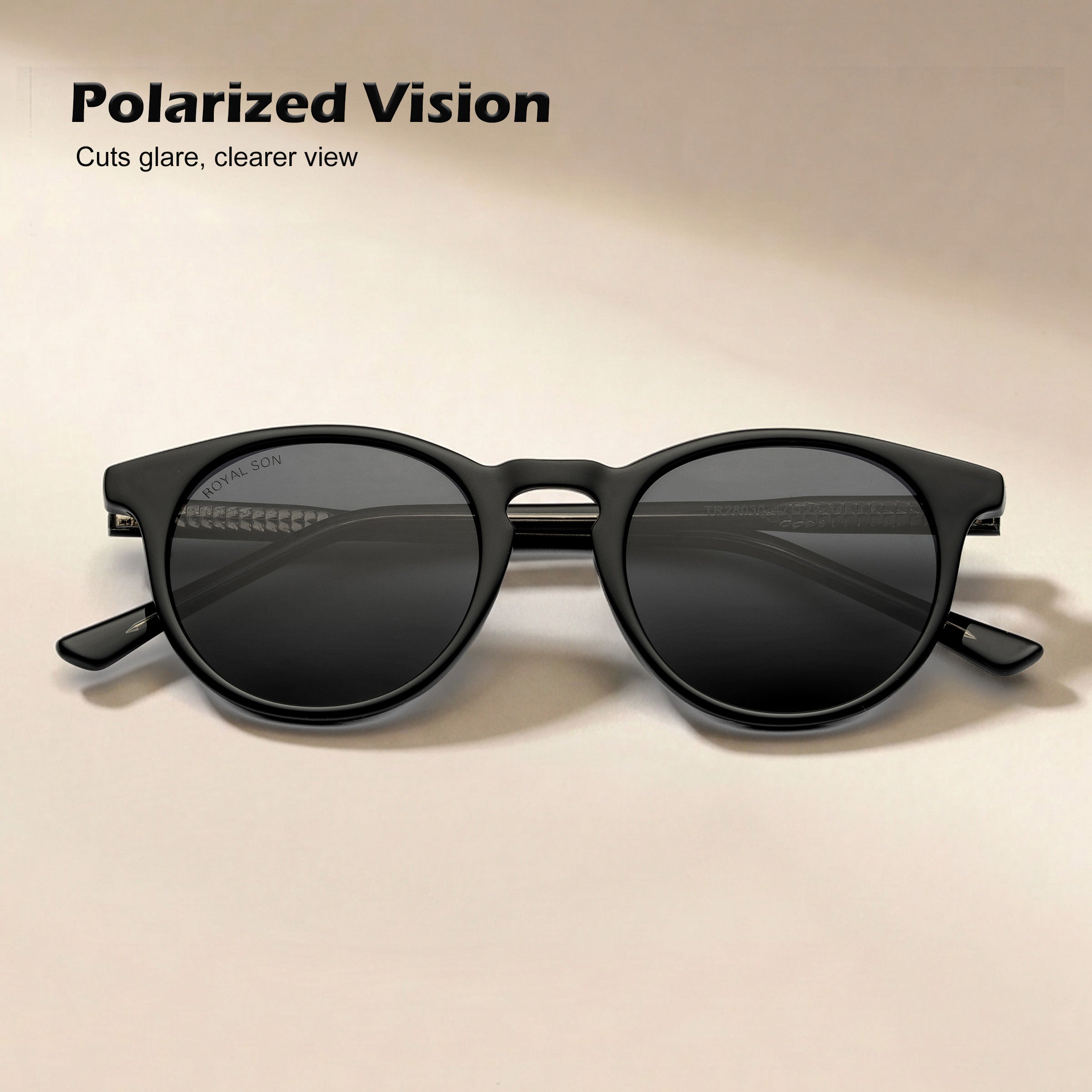 Royal Son Round Polarized UV Protection Sunglasses For Men & Women Stylish – SG-RS1111-C1