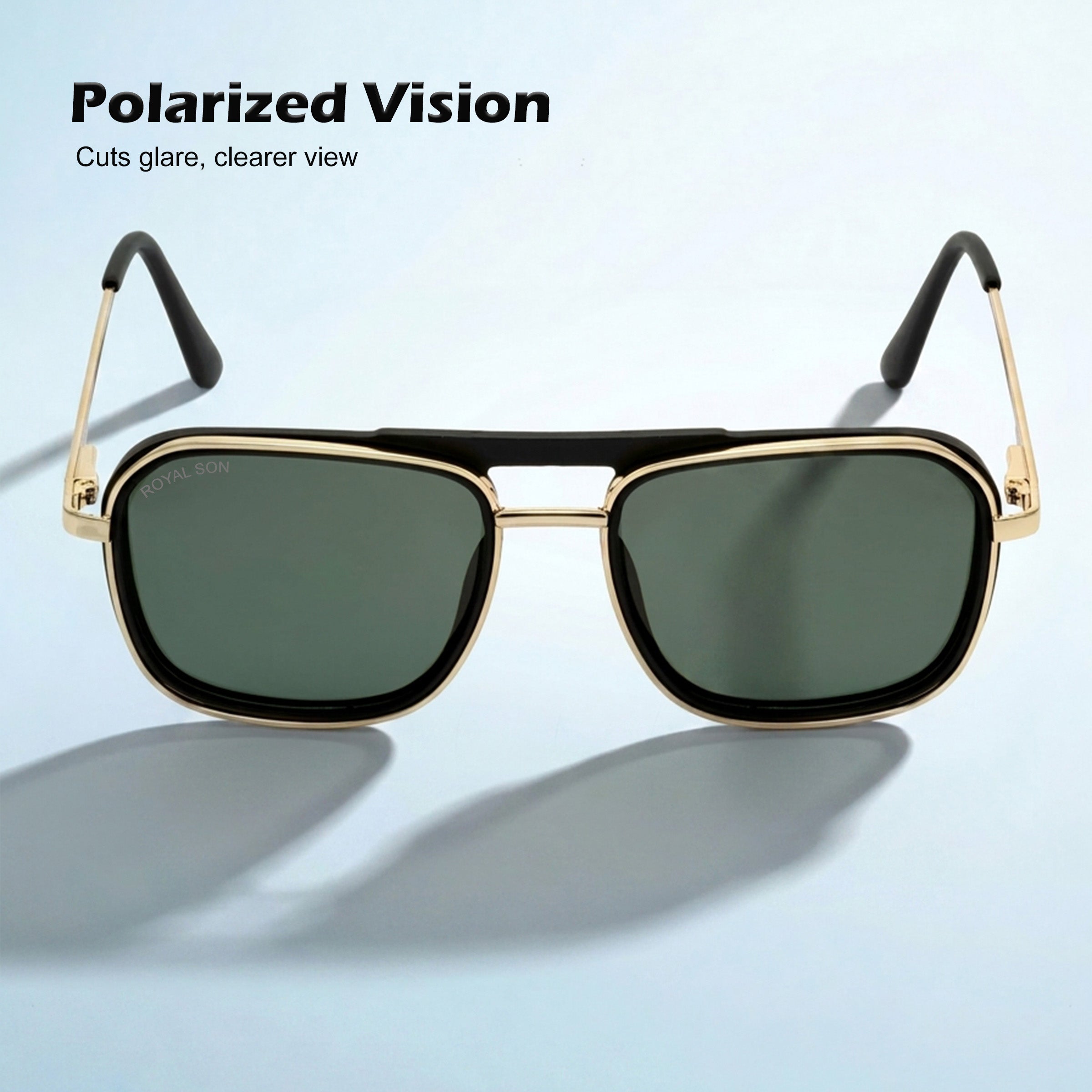 Royal Son Retro Square Polarized UV Protection Goggles For Men & Women Sunglasses – SG-RS1113-C2