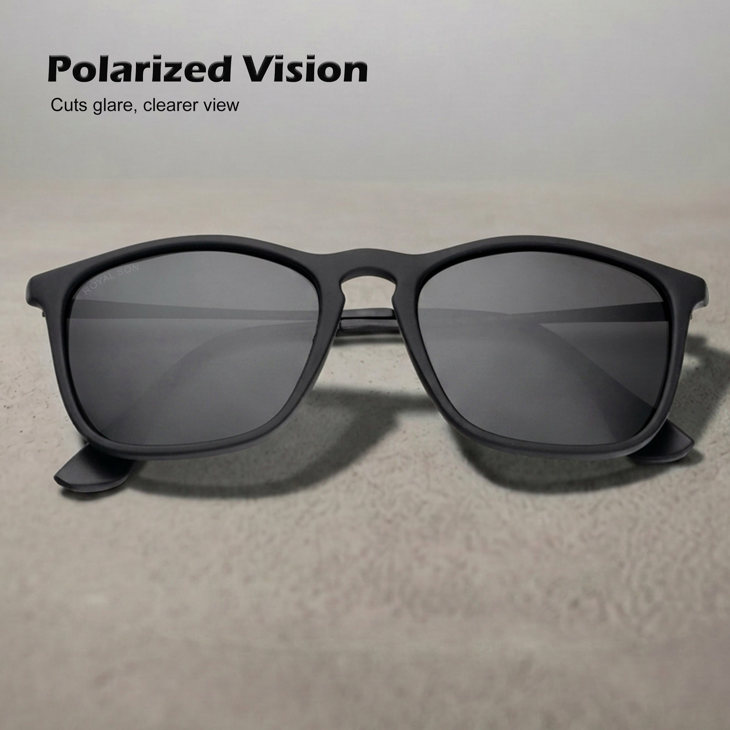 Royal Son Retro Square Polarized UV Protection Sunglasses For Men & Women Stylish –  SG-RS8080-C1