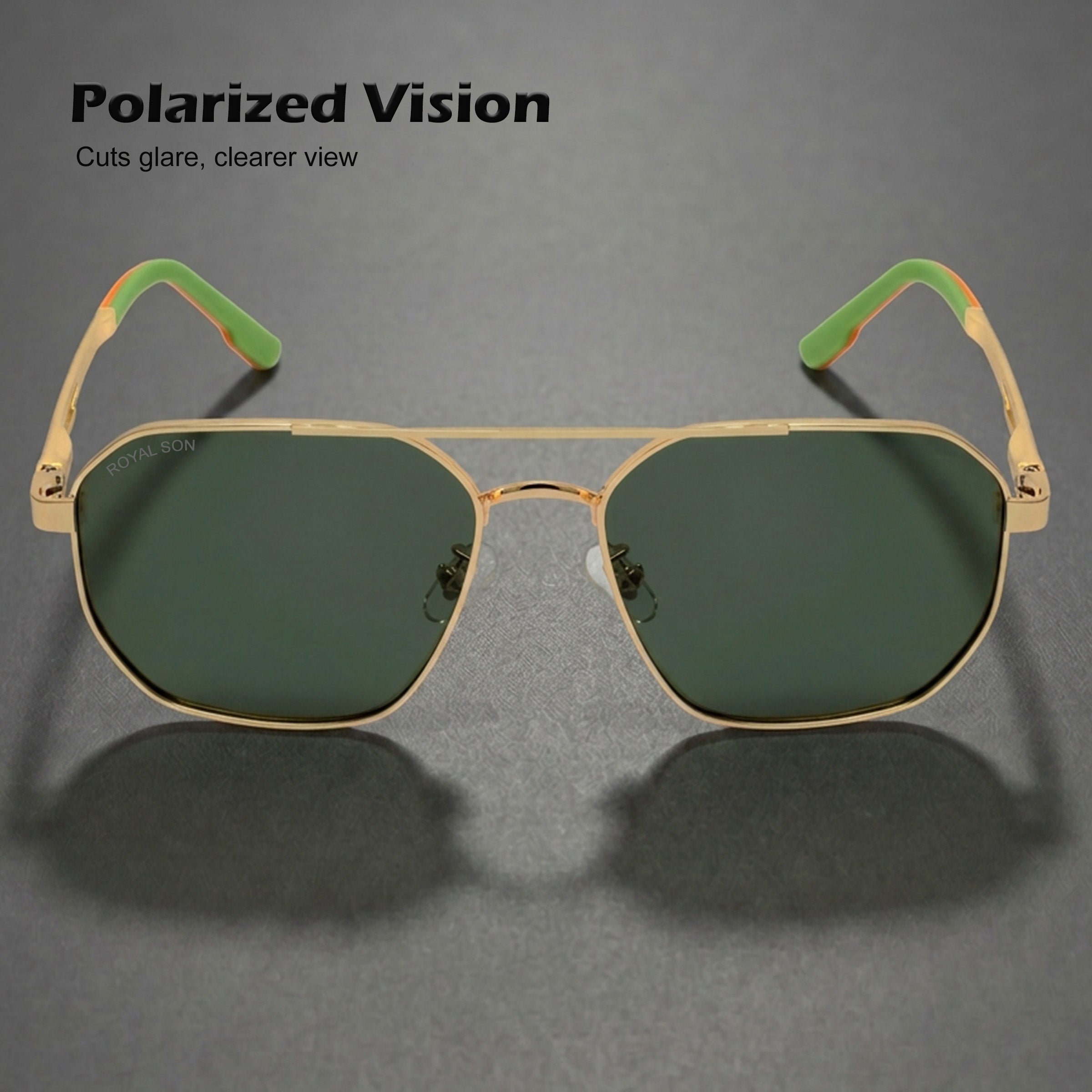 Royal Son Retro Square Polarized UV Protection Goggles For Men & Women Sunglasses – SG-RS1114-C3