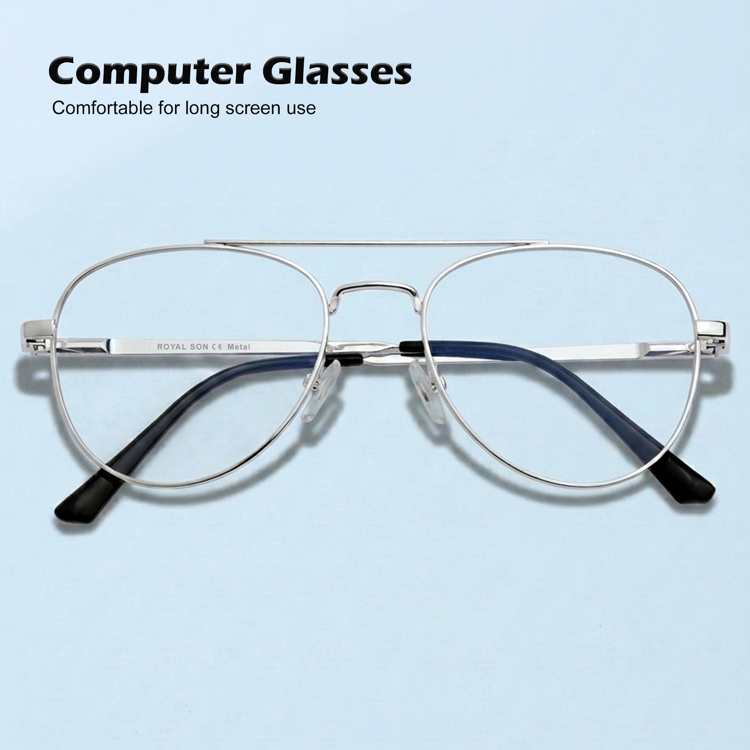 ROYAL SON Blue Block Eyeglasses for Men and Women – RS5050-C2