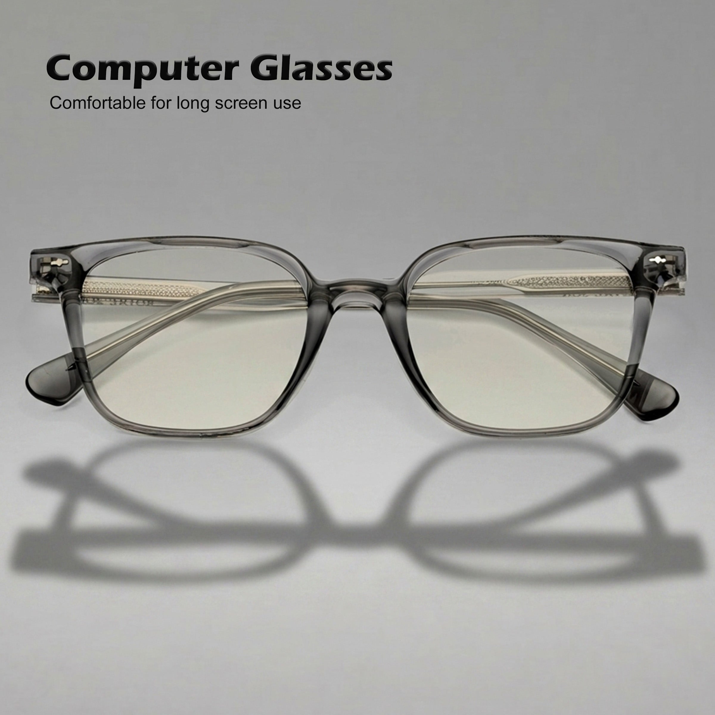 Royal Son Square Anti Glare Spectacles Frames For Men & Women – SF-RS1112-C2