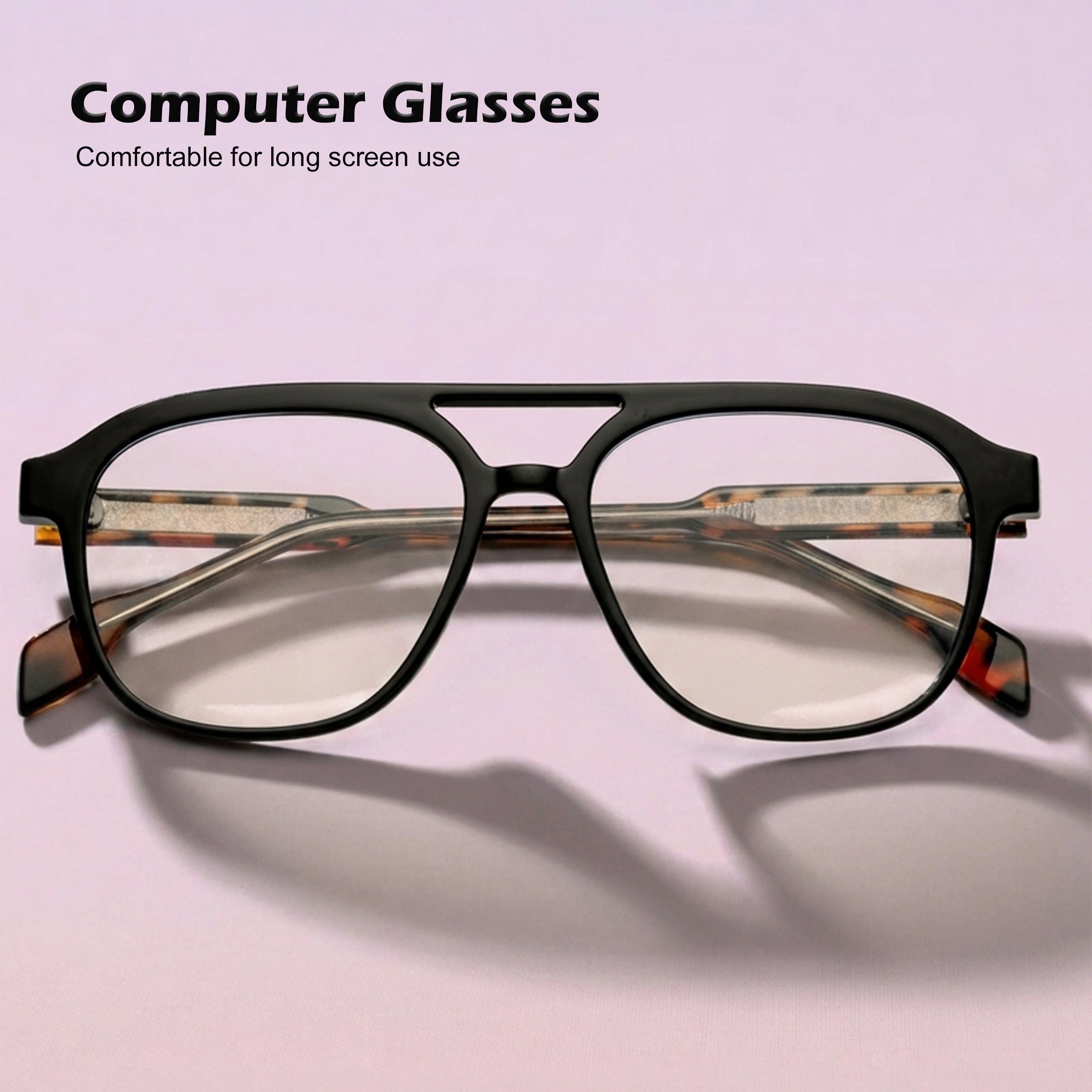 Royal Son Square Eye Protection Anti Glare Computer Glasses For Men & Women – SF-RS9090-C3