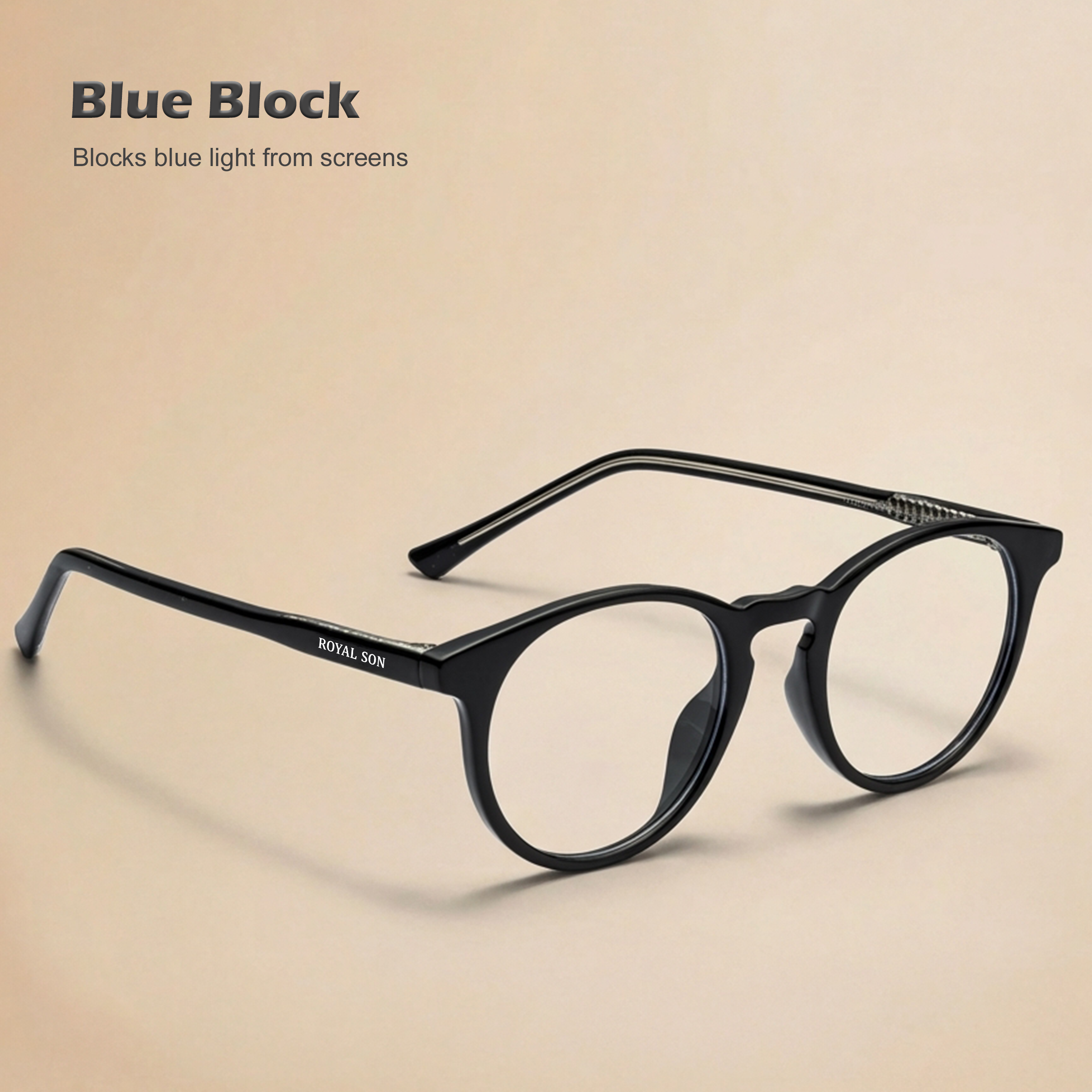Royal Son Round Eye Protection Computer Glasses For Men & Women – SF-RS1111-C1