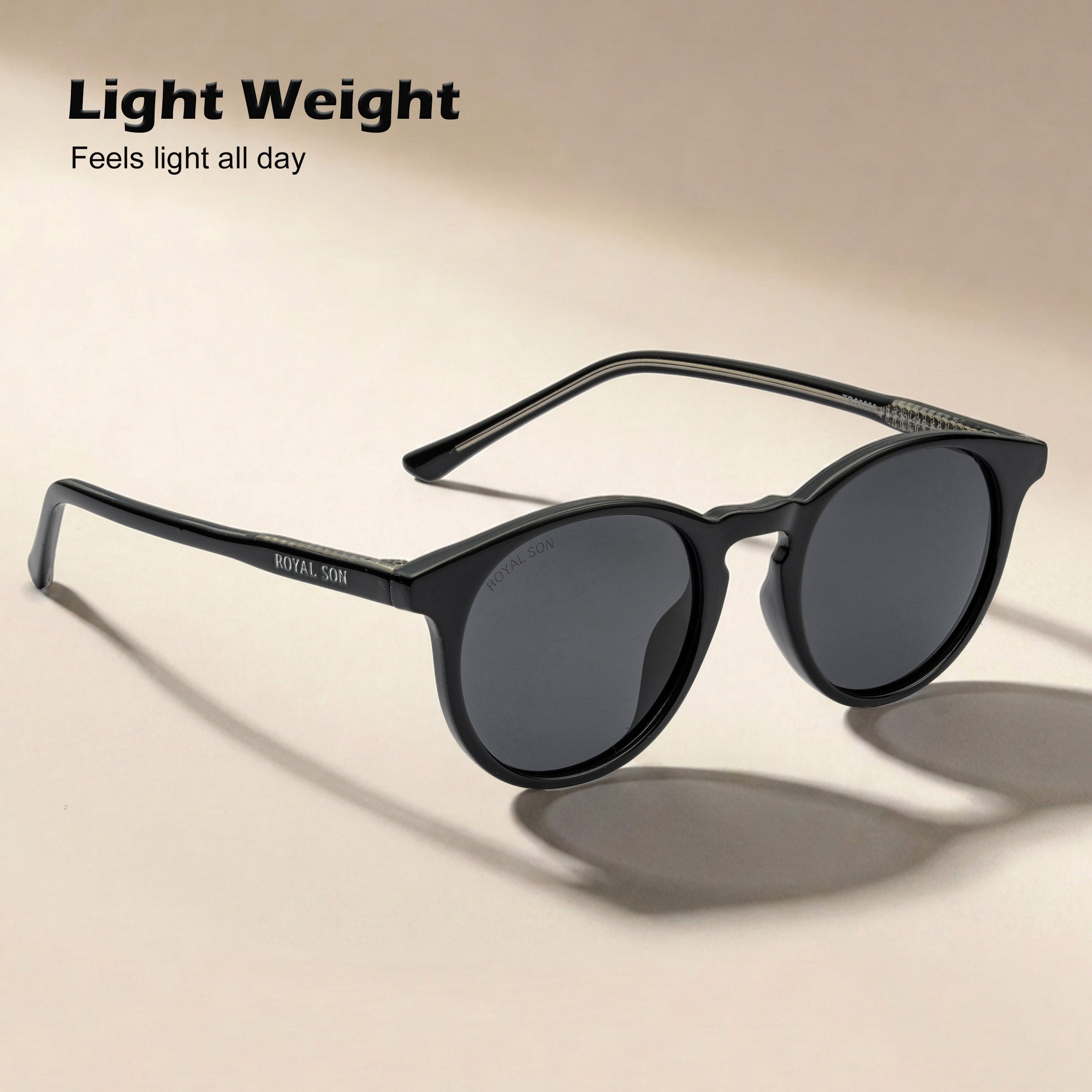 Royal Son Round Polarized UV Protection Sunglasses For Men & Women Stylish – SG-RS1111-C1