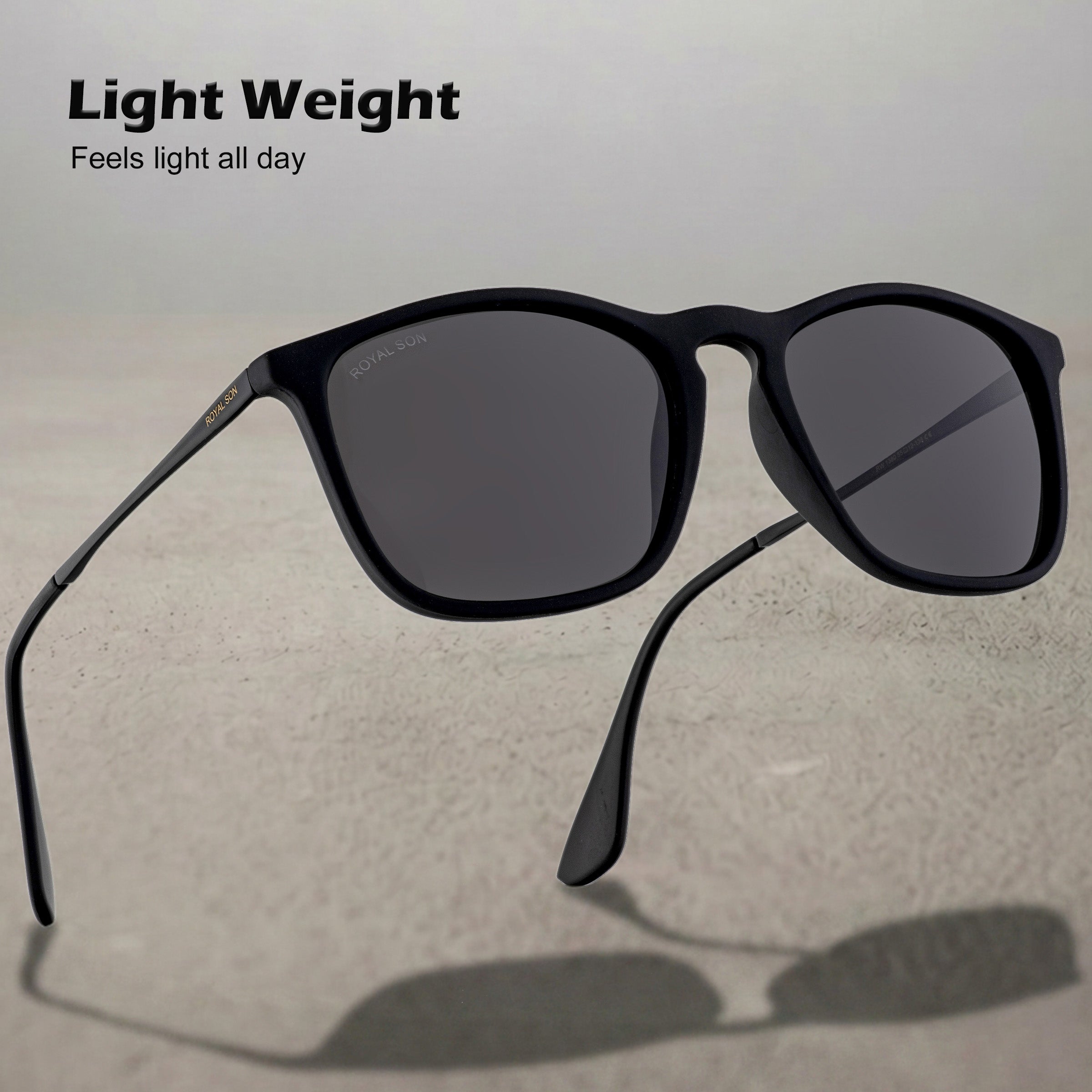 Royal Son Retro Square Polarized UV Protection Sunglasses For Men & Women Stylish –  SG-RS8080-C1