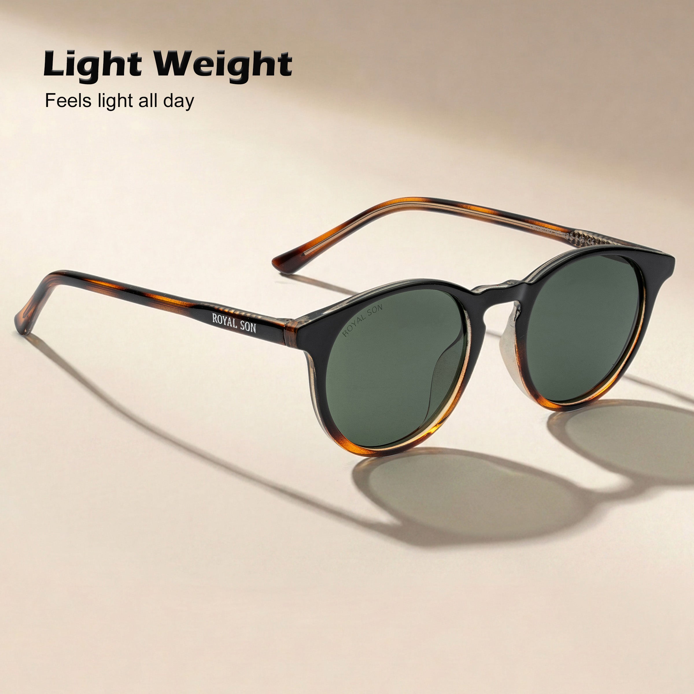 Royal Son Round Polarized UV Protection Goggles For Men & Women Sunglasses – SG-RS1111-C3