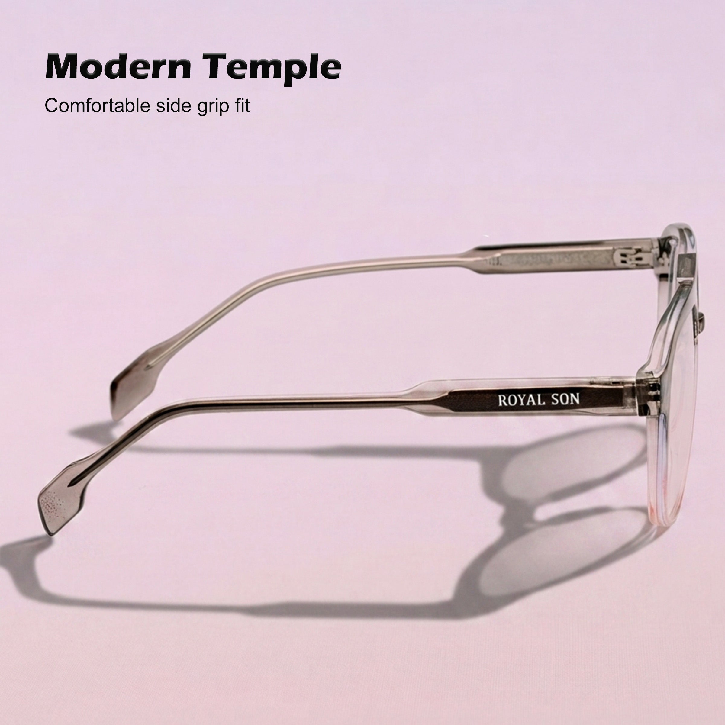 Royal Son Square Anti Glare Spectacles Frames For Men & Women – SF-RS9090-C2
