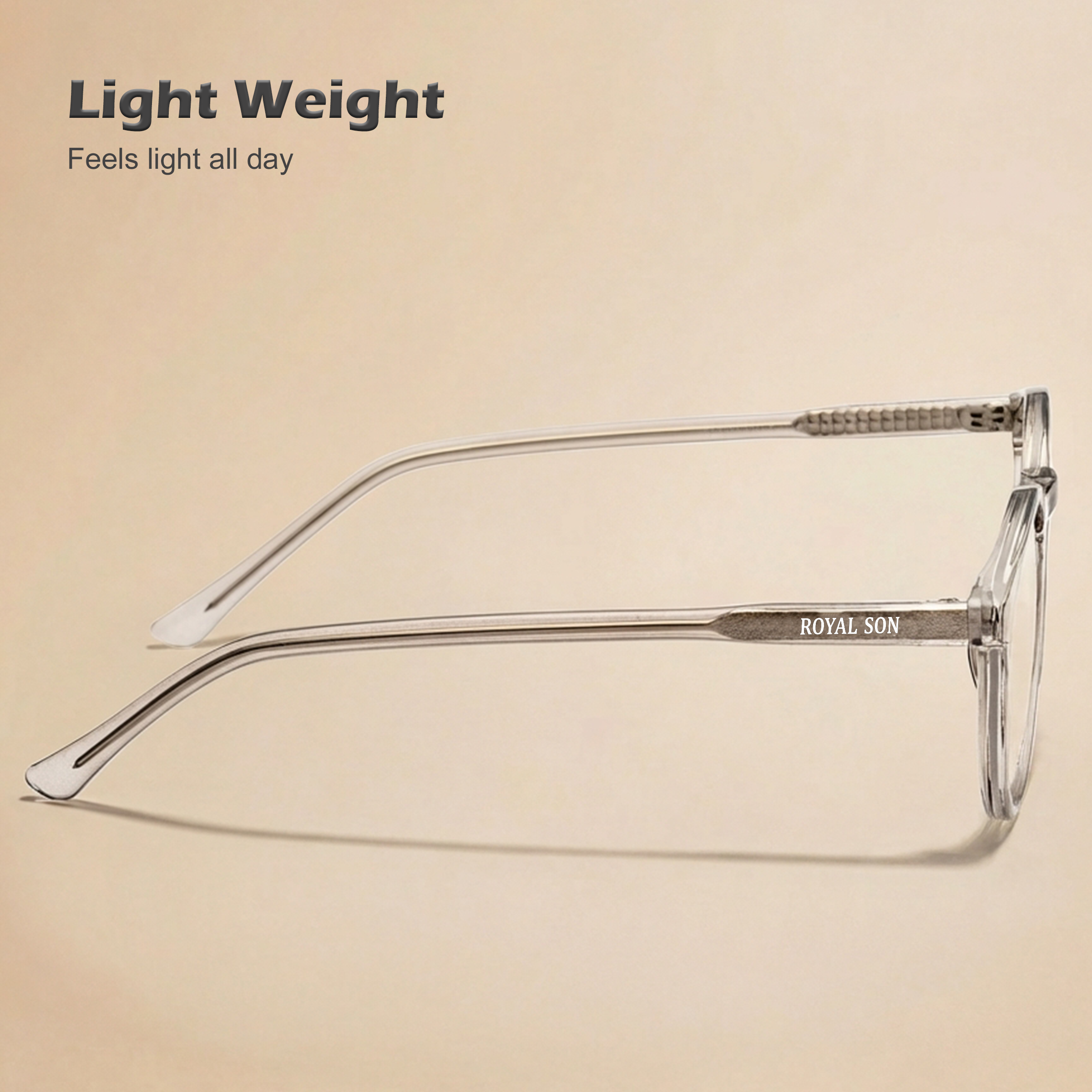 Royal Son Round Anti Glare Spectacles Frames For Men & Women – SF-RS1111-C2