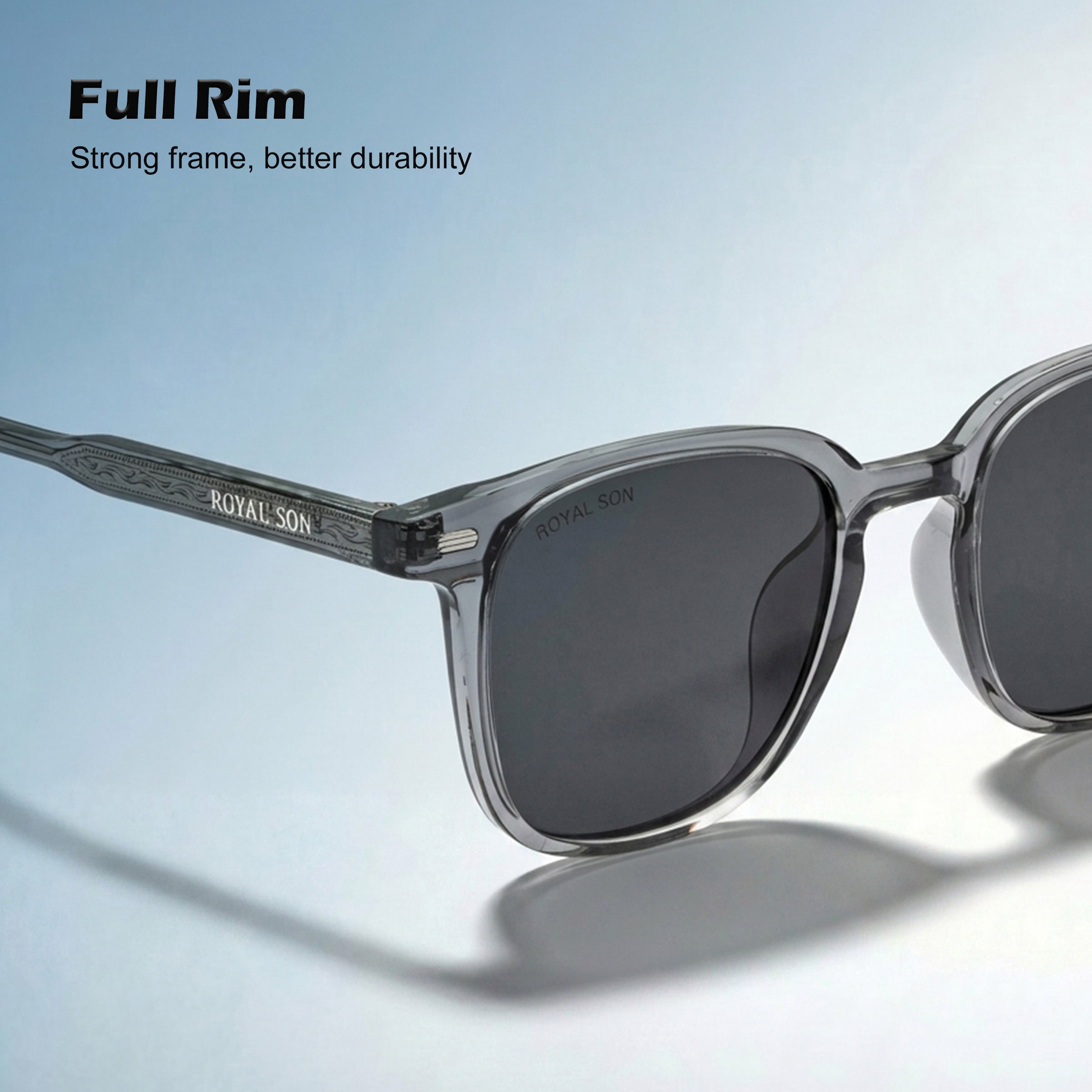 Royal Son Retro Square Polarized UV Protection Goggles For Men & Women Sunglasses – SG-RS1112-C2