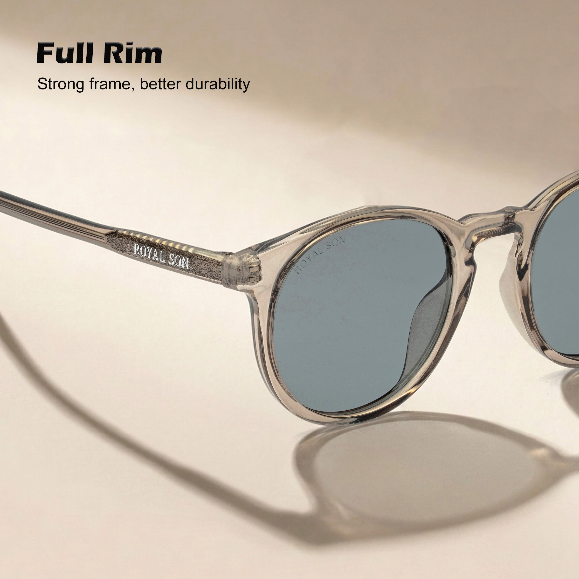Royal Son Round Polarized UV Protection Chashma For Men & Women New Style – SG-RS1111-C2