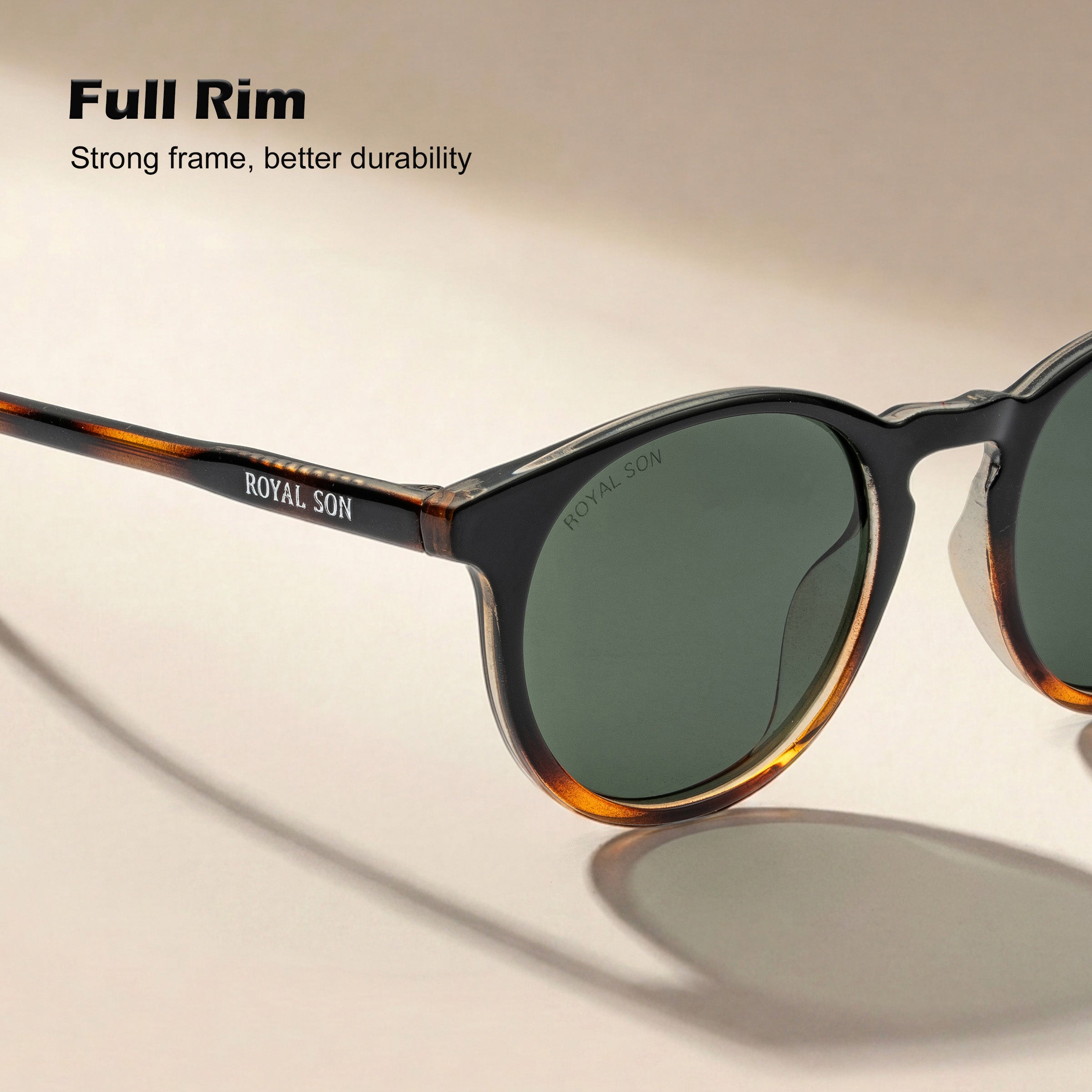Royal Son Round Polarized UV Protection Goggles For Men & Women Sunglasses – SG-RS1111-C3