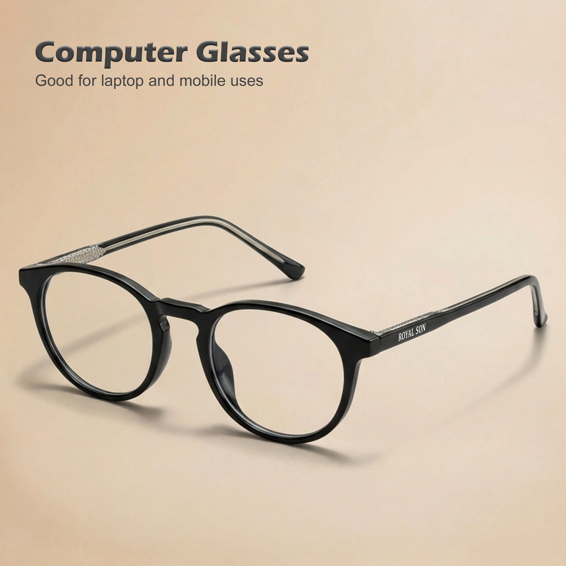 Royal Son Round Eye Protection Computer Glasses For Men & Women – SF-RS1111-C1