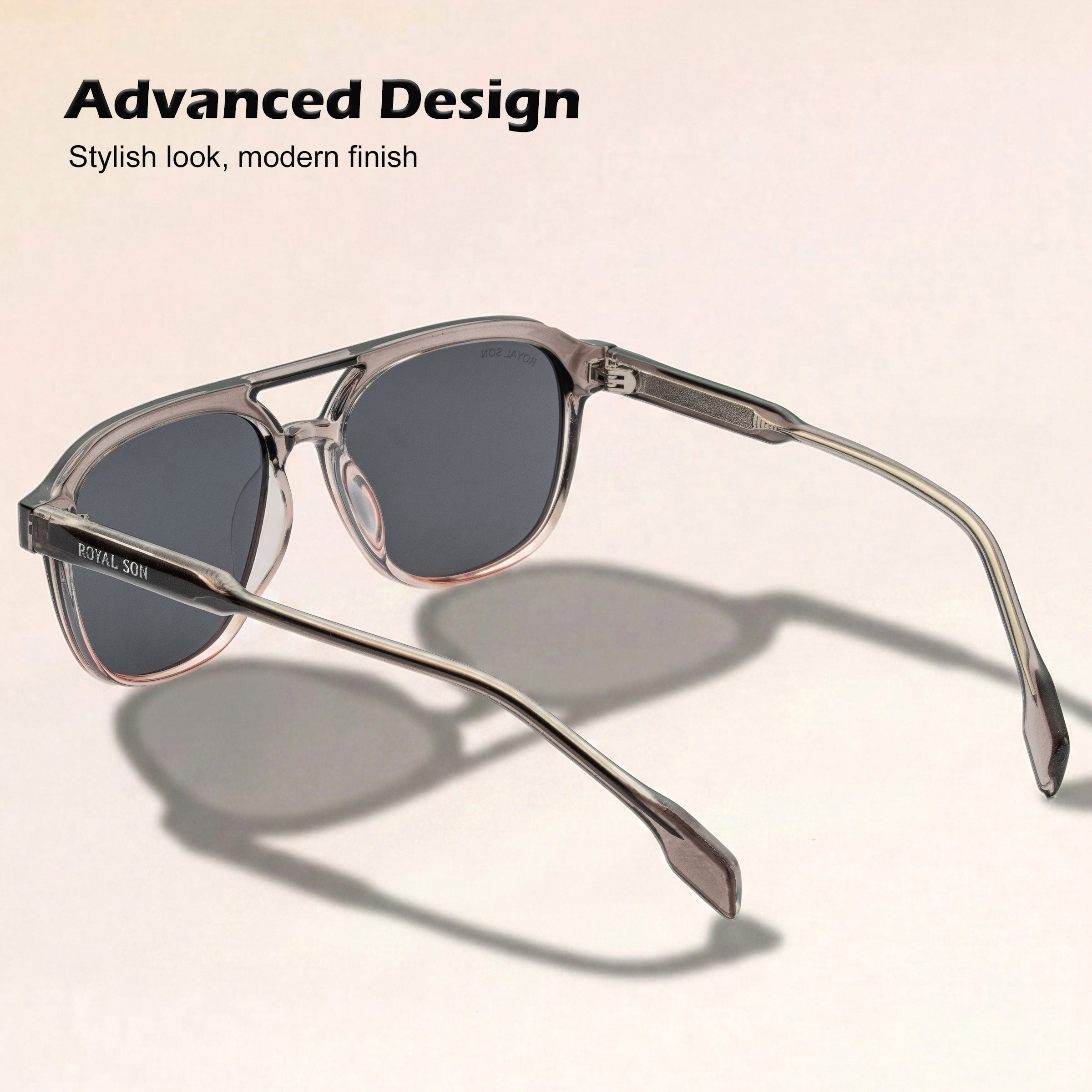Royal Son Retro Square Polarized UV Protection Chashma For Men & Women New Style – SG-RS9090-C2
